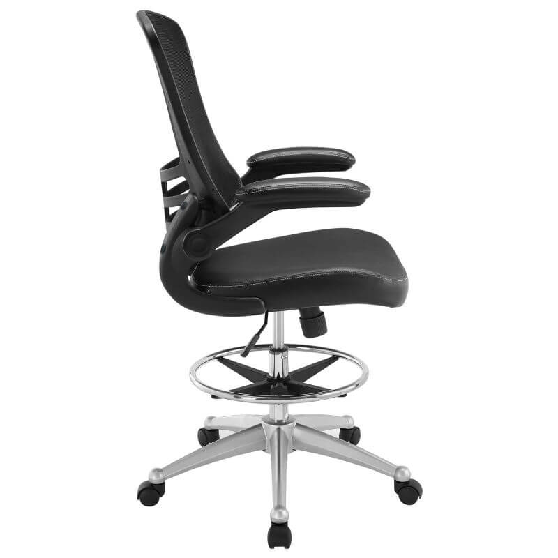 Attainment Drafting Stool, Black by Modway Furniture
