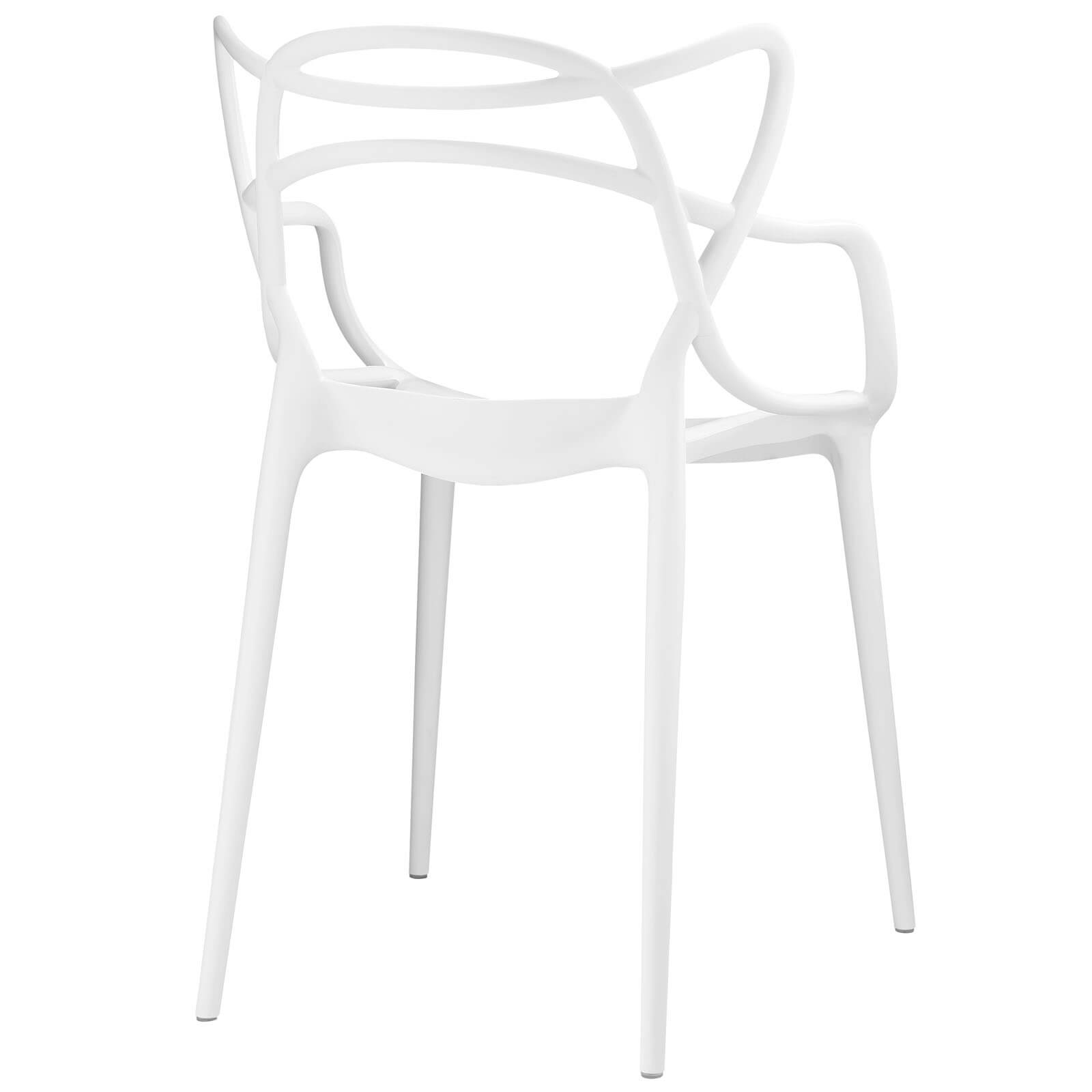 Entangled Dining Armchair, White by Modway Furniture