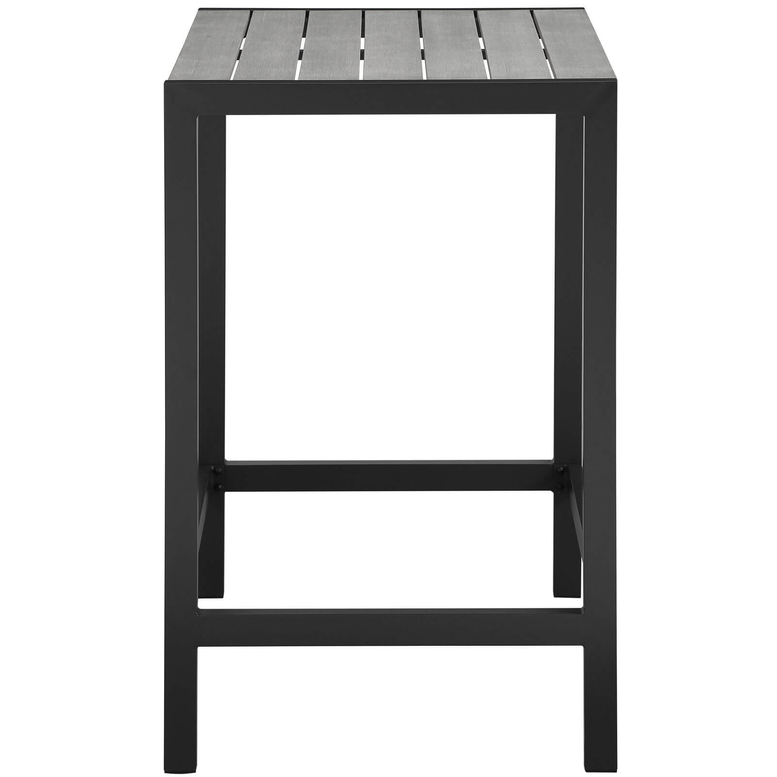 Maine Outdoor Patio Bar Table, Brown + Gray by Modway Furniture