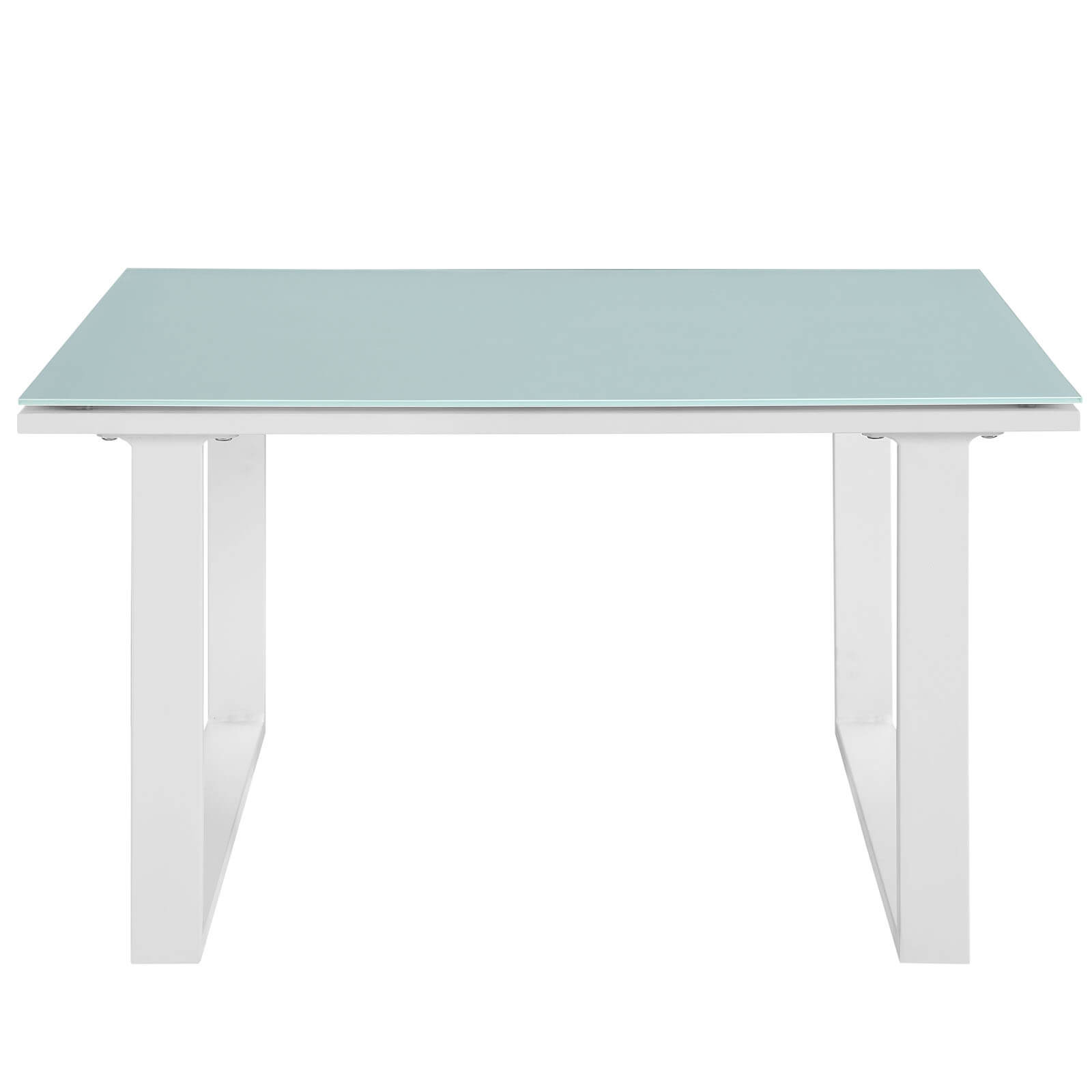 Fortuna Outdoor Patio Side Table, White by Modway Furniture