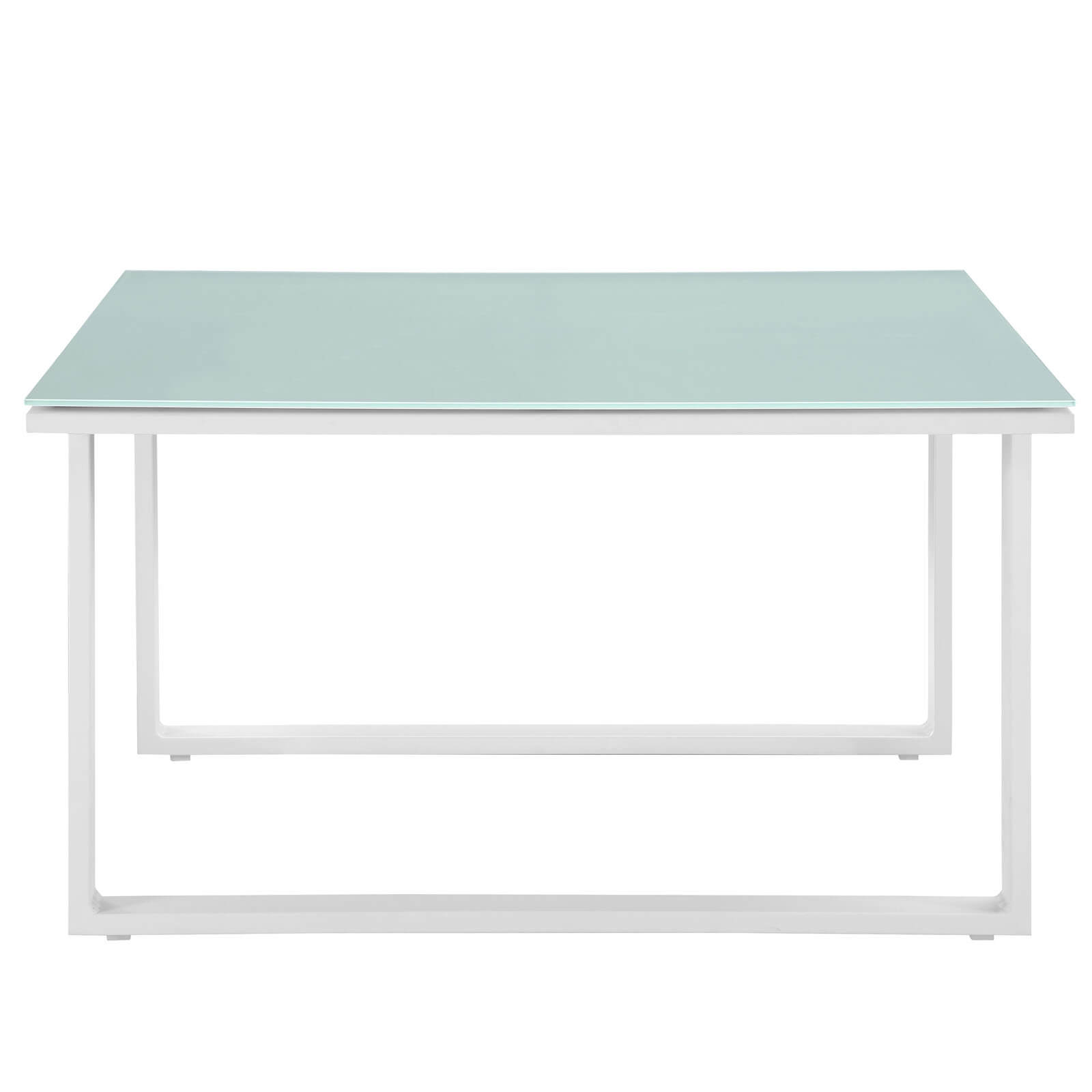 Fortuna Outdoor Patio Side Table, White by Modway Furniture