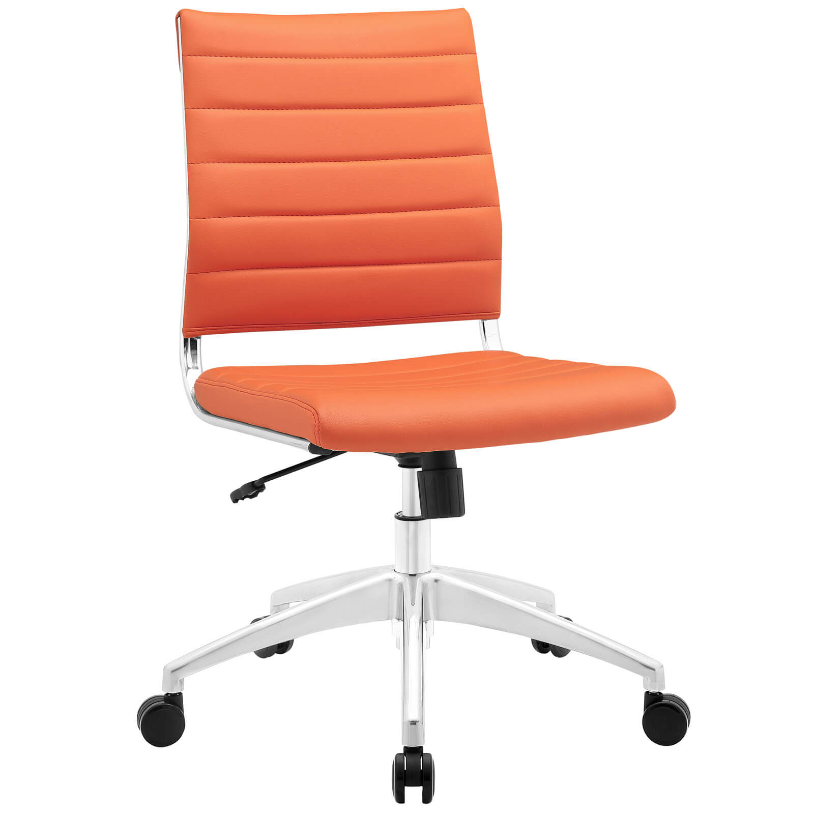 Jive Armless Mid Back Office Chair, Orange by Modway Furniture