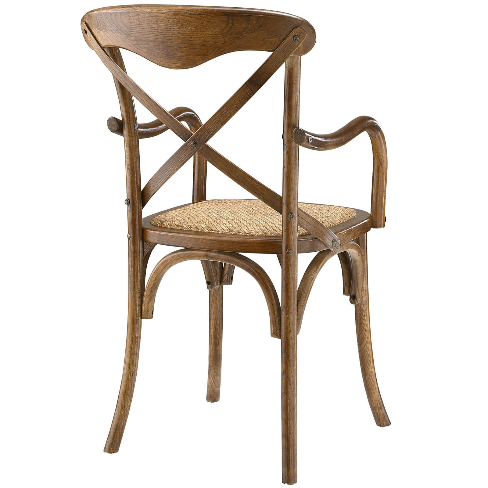 Gear Dining Armchair, Walnut by Modway Furniture