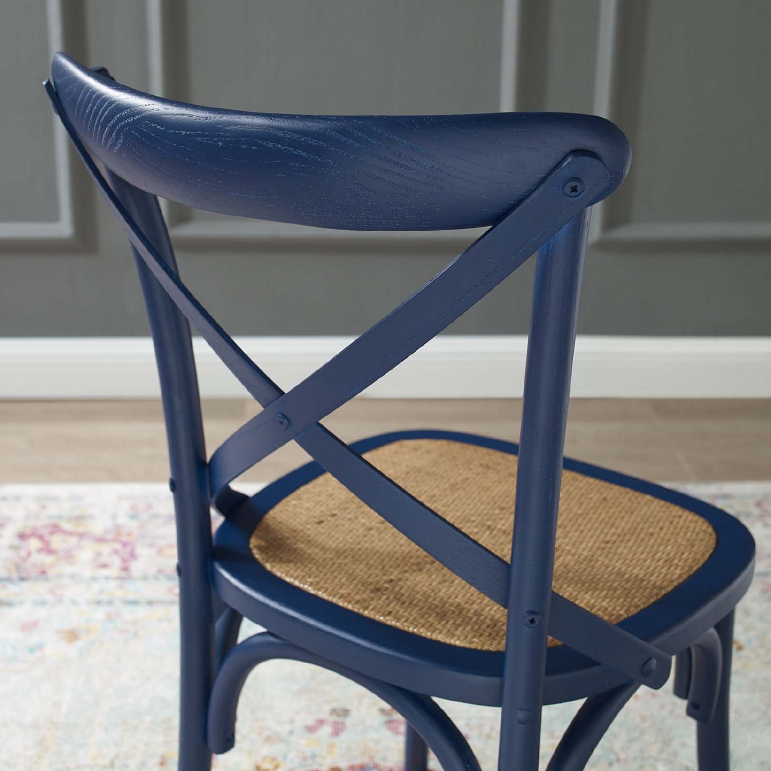 Gear Dining Side Chair, Midnight Blue by Modway Furniture
