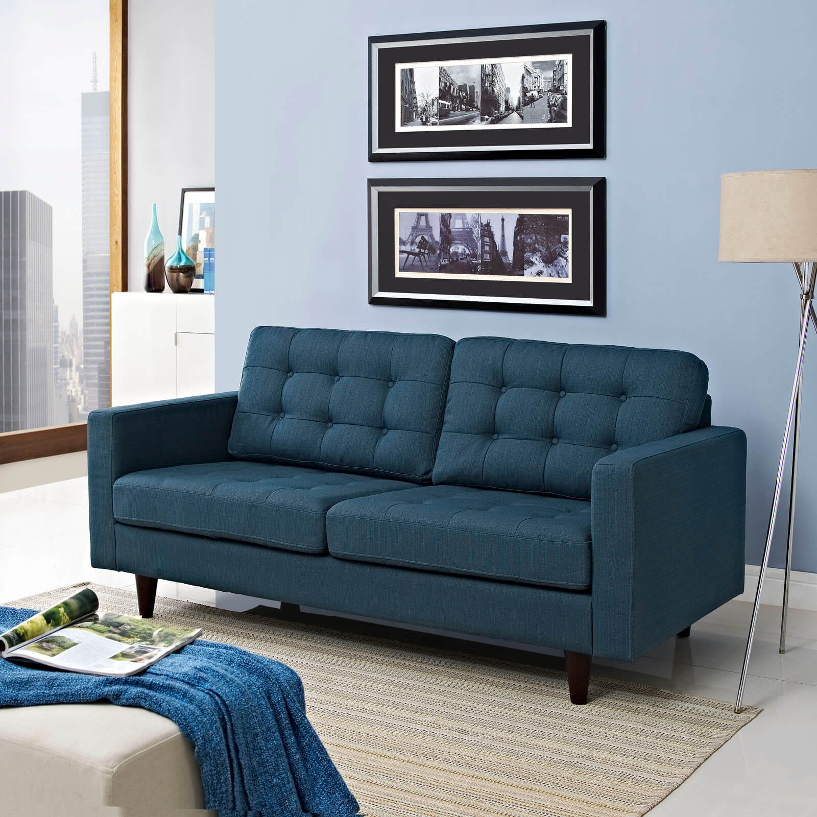 Empress Fabric Loveseat