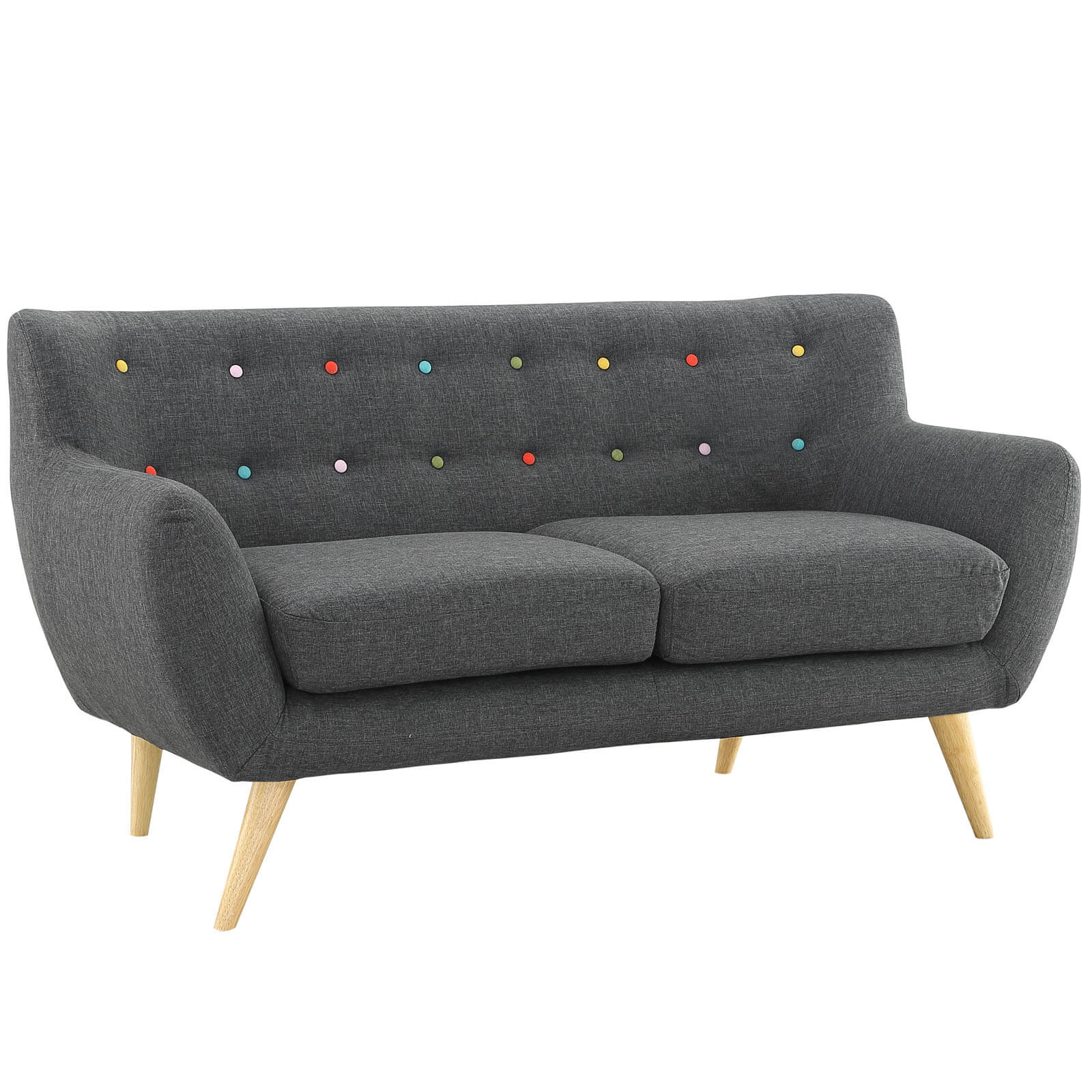 Remark Loveseat, Gray by Modway Furniture