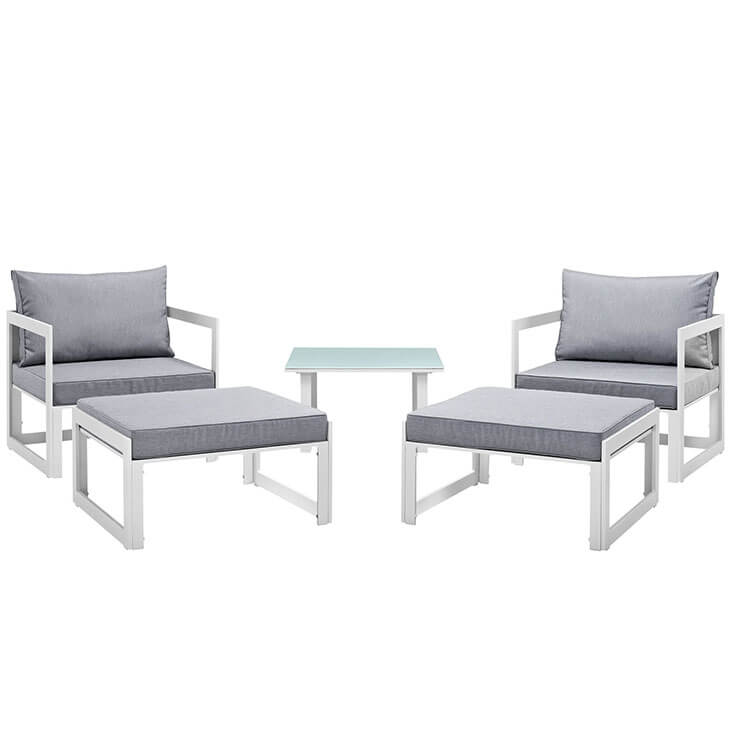 Fortuna 5-Pc Outdoor Patio Sectional Sofa Set, Composition 1