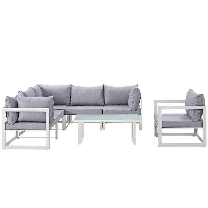 Fortuna 7-Pc Outdoor Patio Sectional Sofa Set, Composition 2