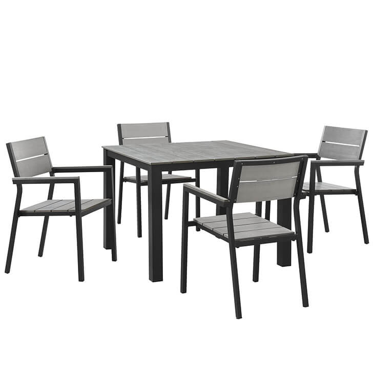 Maine 5-Pc Outdoor Patio Dining Set, Composition 1