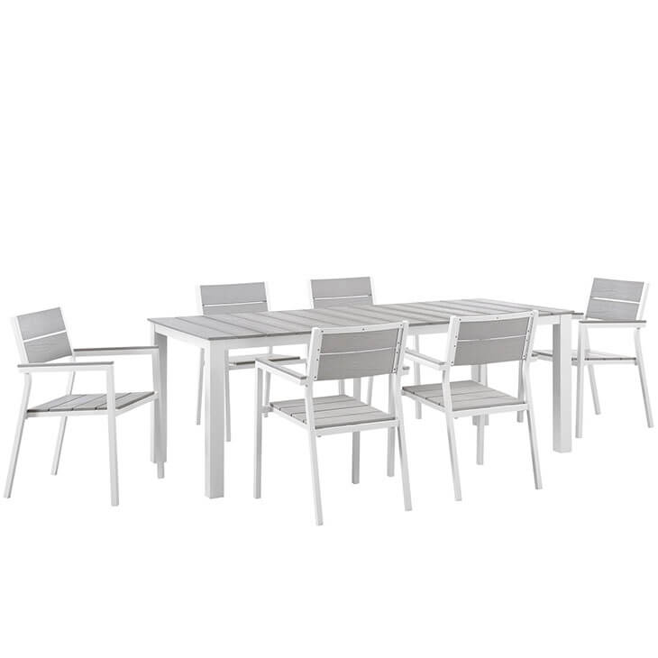 Maine 7-Pc Outdoor Patio Dining Set, Composition 2