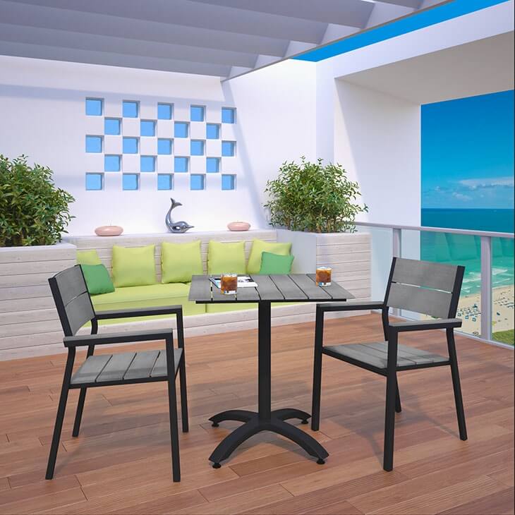 Maine 3-Pc Outdoor Patio Dining Set, Composition 3