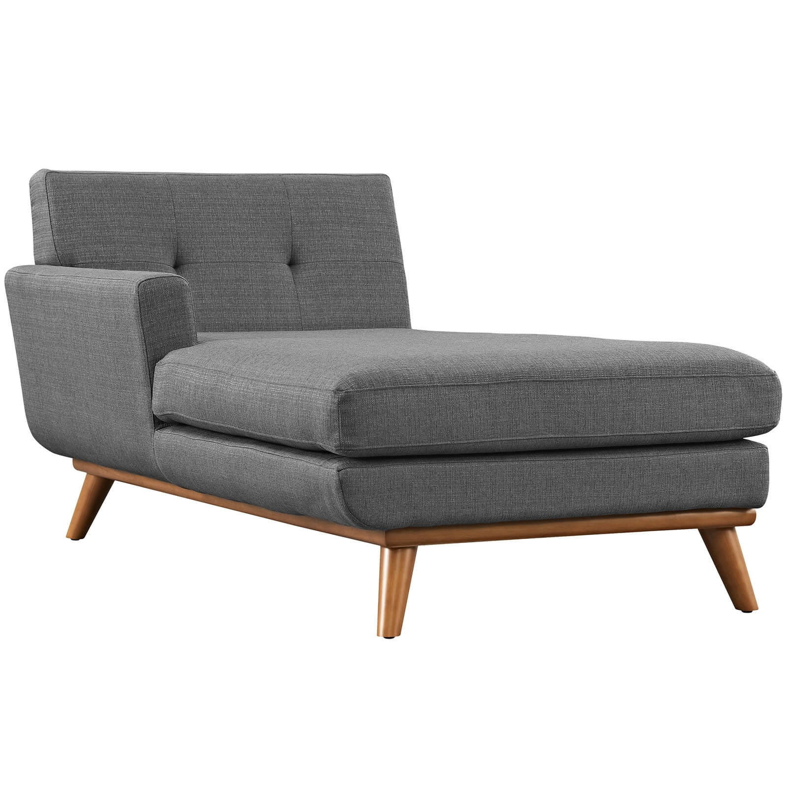 Engage Tufted Fabric Left-Facing Chaise