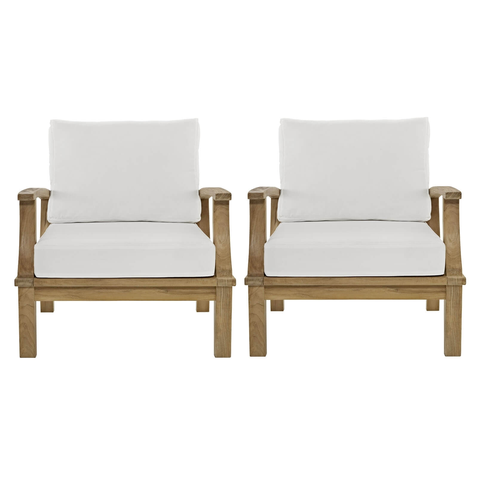 Marina 2-Pc Outdoor Patio Teak Set, Composition 1