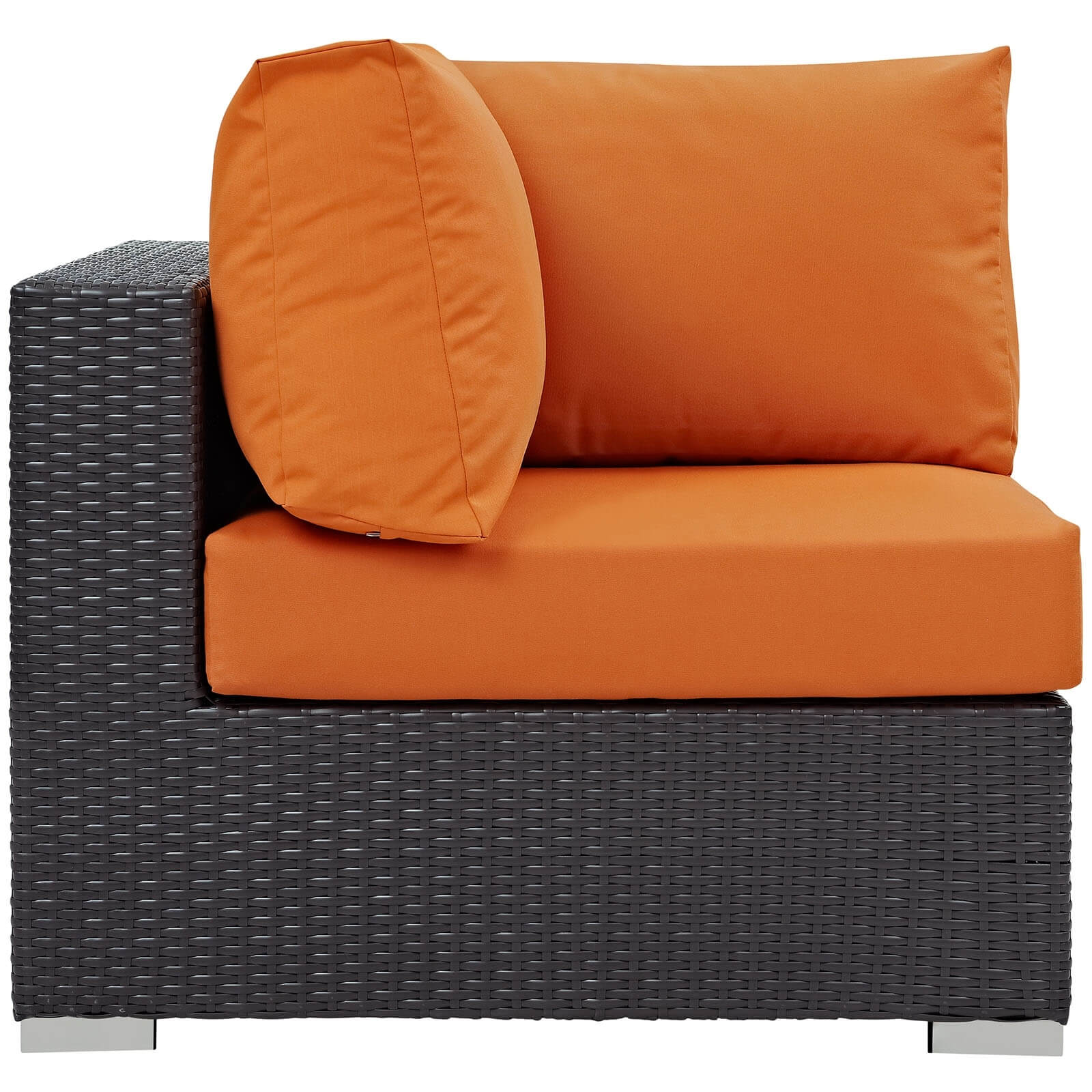 Convene Outdoor Patio Synthetic Rattan Weave Corner