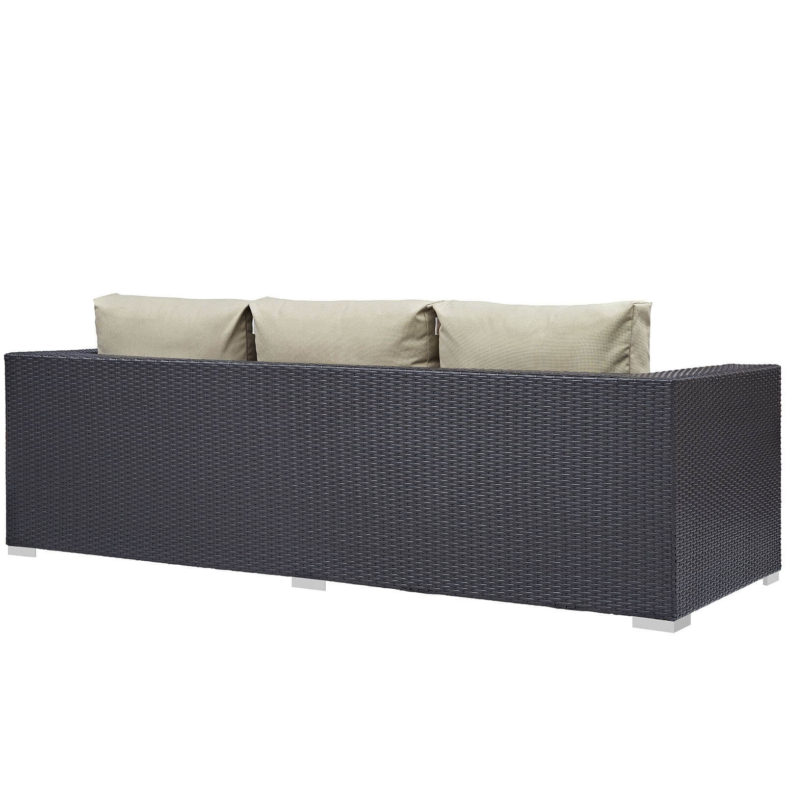 Convene Outdoor Patio Synthetic Rattan Weave Sofa