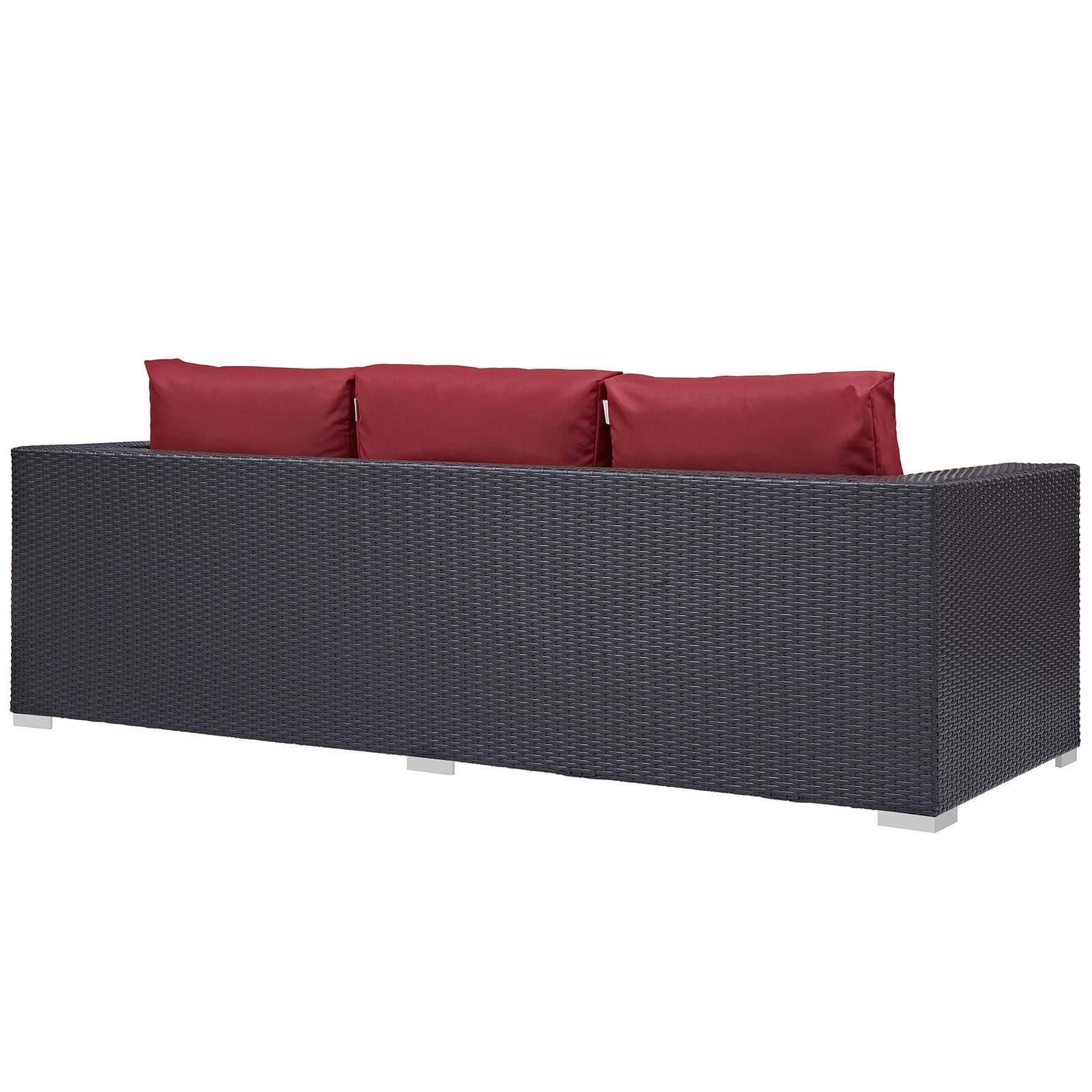 Convene Outdoor Patio Synthetic Rattan Weave Sofa