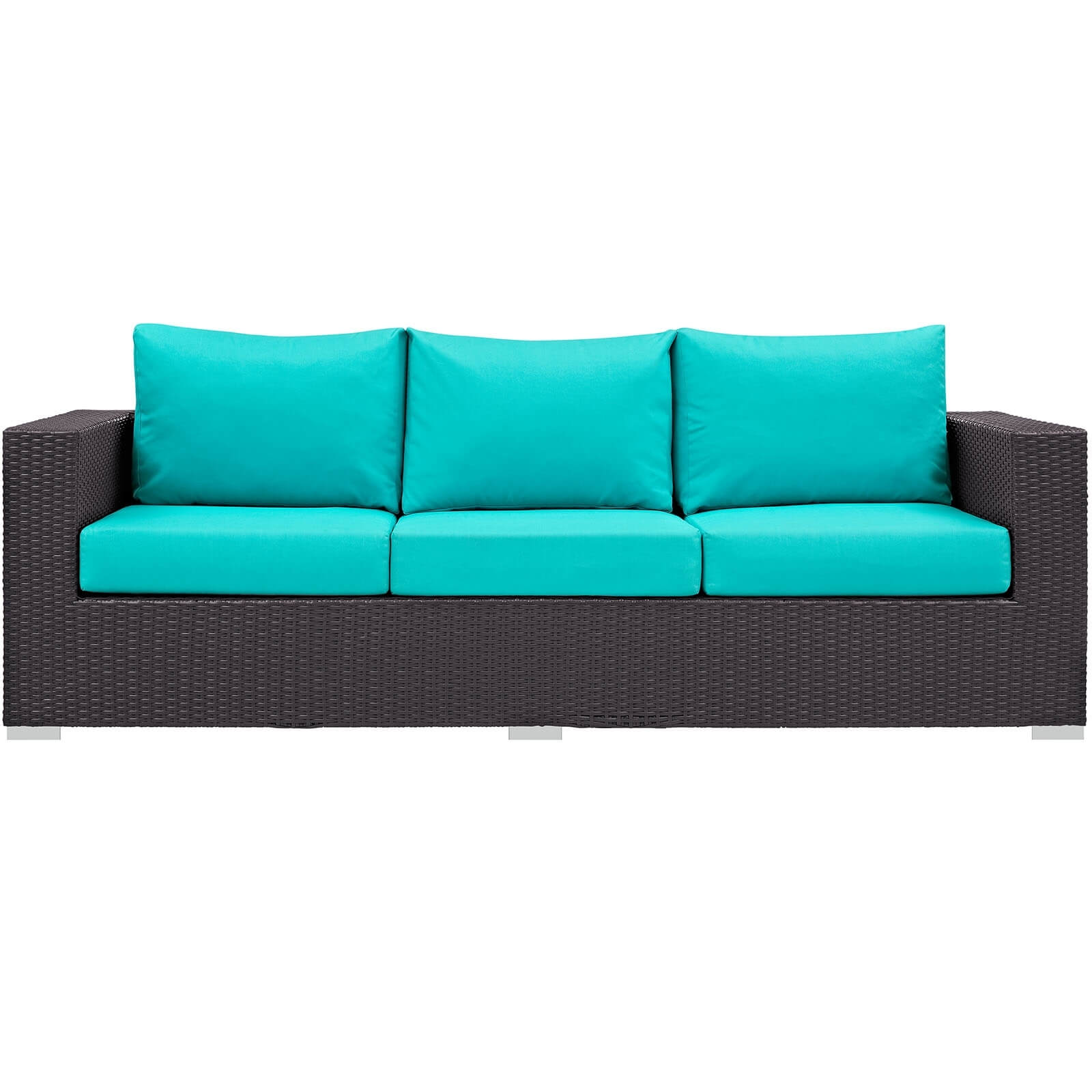 Convene Outdoor Patio Synthetic Rattan Weave Sofa