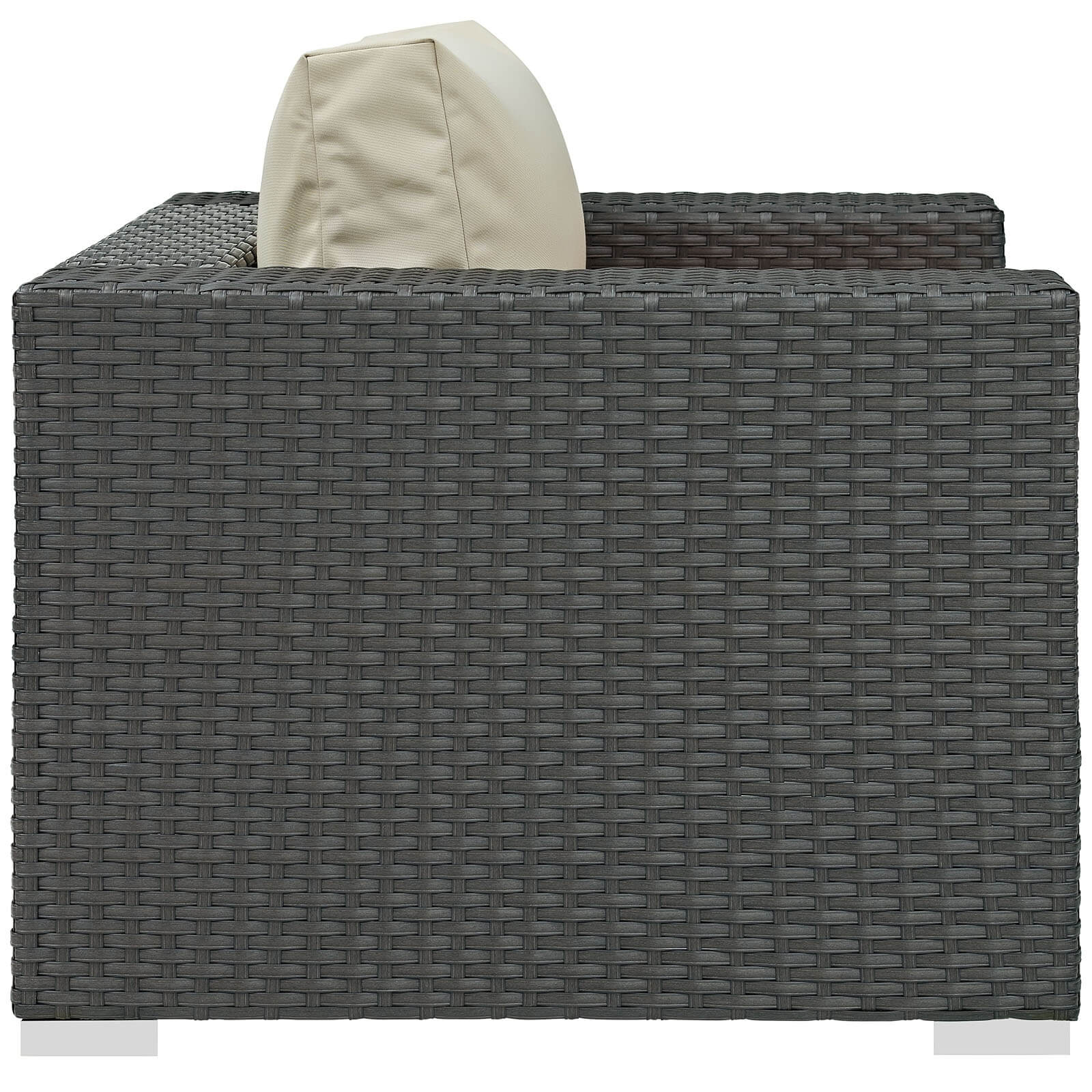 Sojourn Sunbrella/Synthetic Rattan Weave Outdoor Patio Armchair