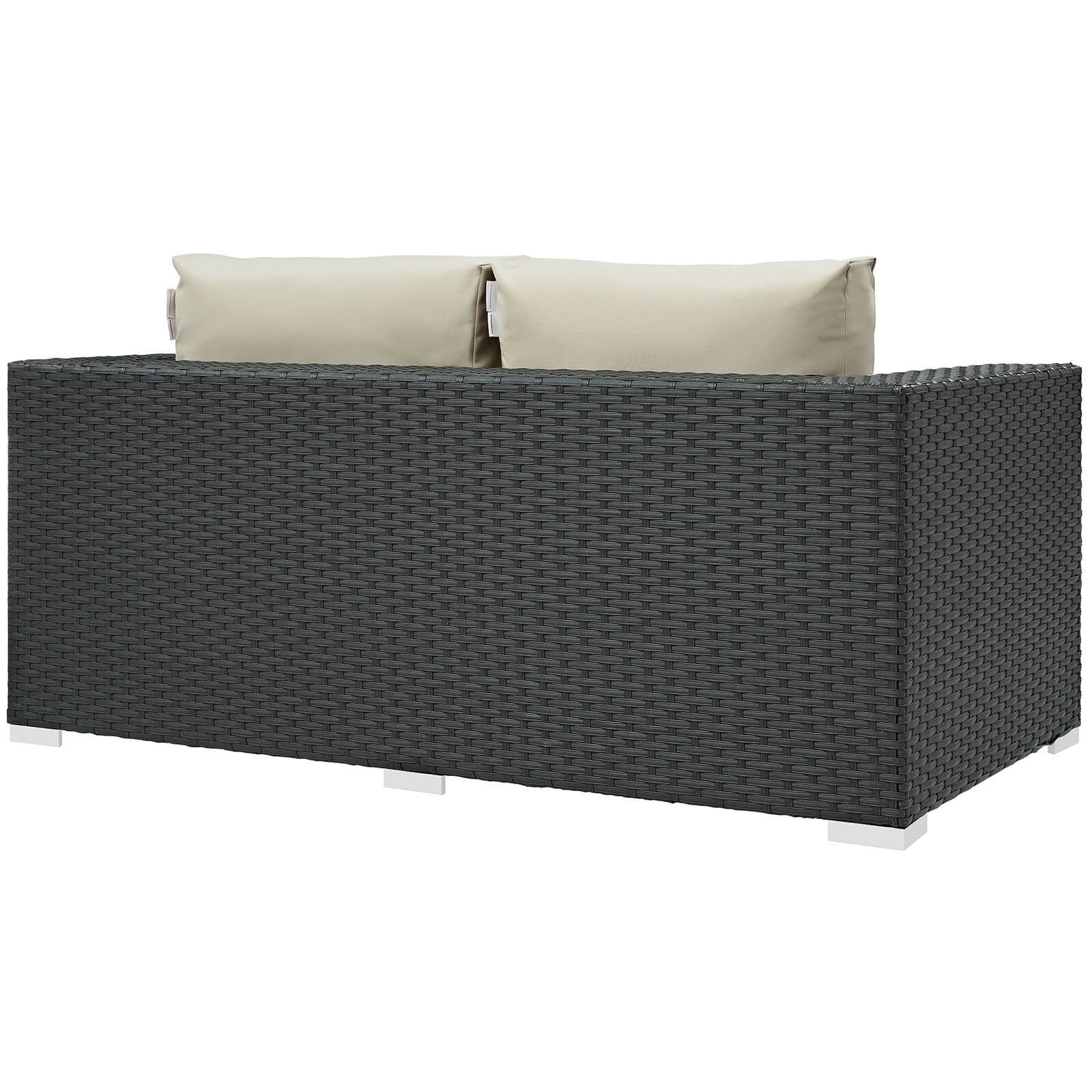 Sojourn Sunbrella/Synthetic Rattan Weave Outdoor Patio Loveseat
