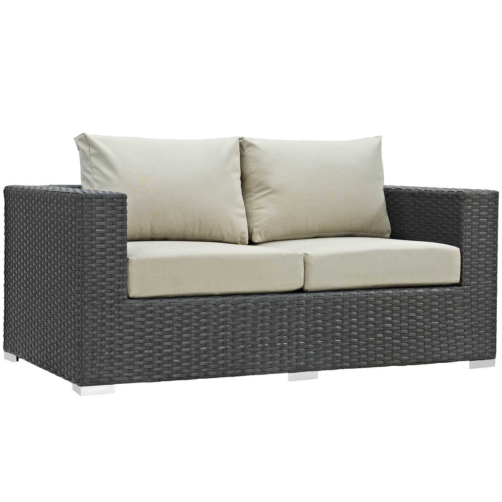Sojourn 8-Pc Sunbrella/Synthetic Rattan Weave Outdoor Patio Sectional Set