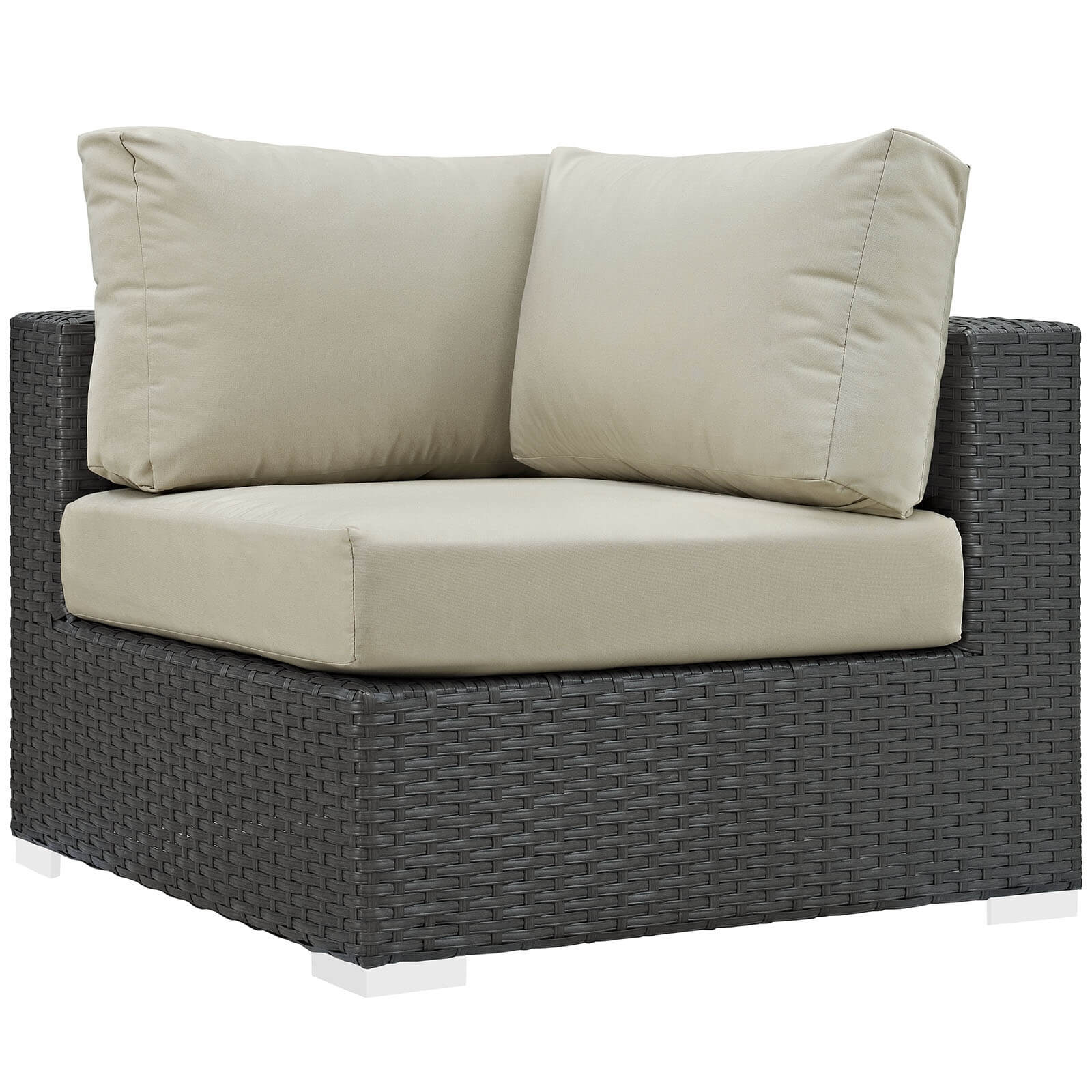 Sojourn 7-Pc Outdoor Patio Sunbrella/Synthetic Rattan Weave Sectional Set, Composition 2