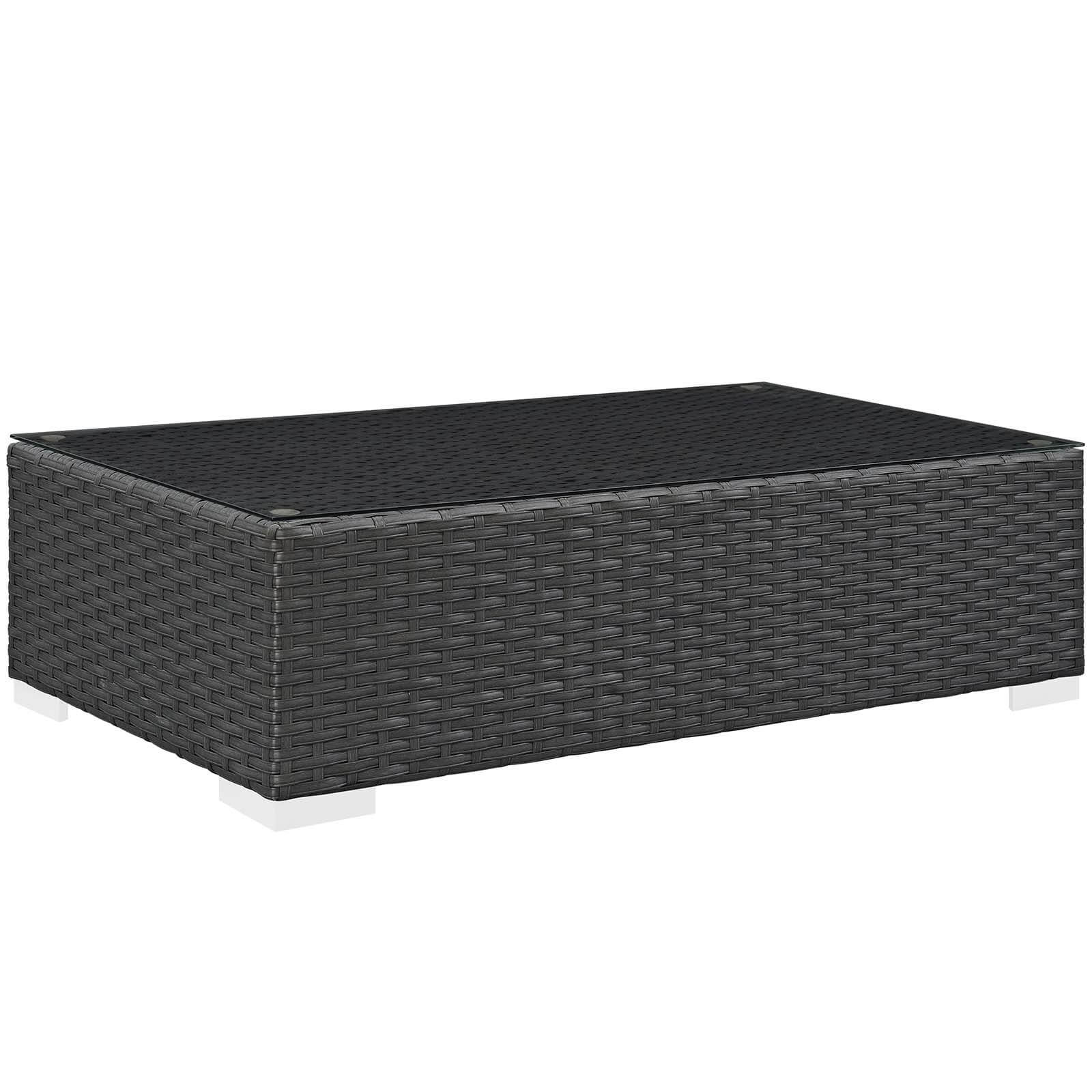Sojourn 3-Pc Outdoor Patio Sunbrella/Synthetic Rattan Weave Sectional Set, Composition 1