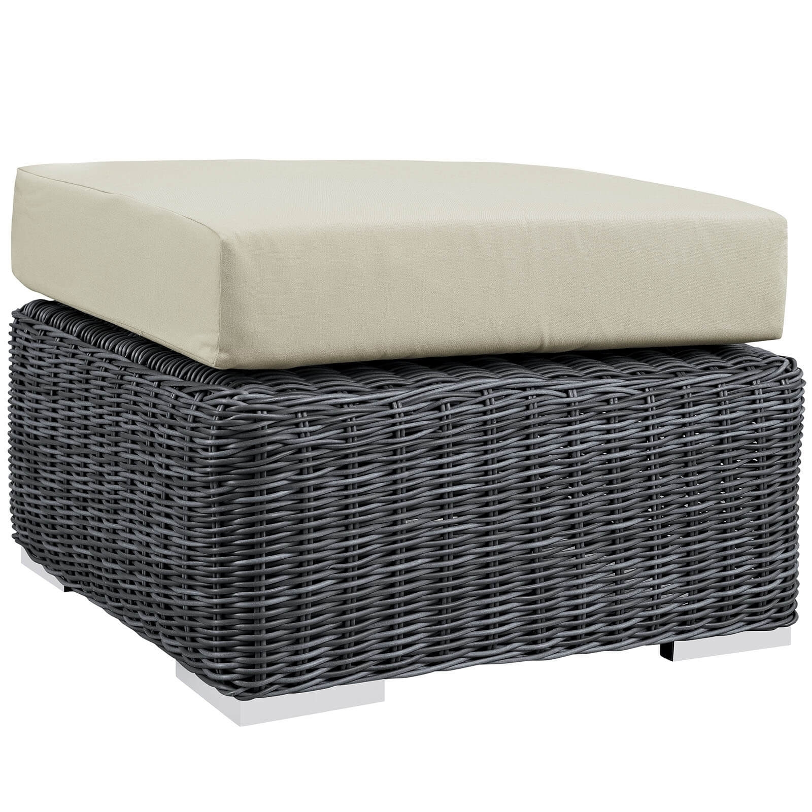Summon 5-Pc Outdoor Patio Sunbrella/Synthetic Rattan Weave Sectional Set, Composition 1