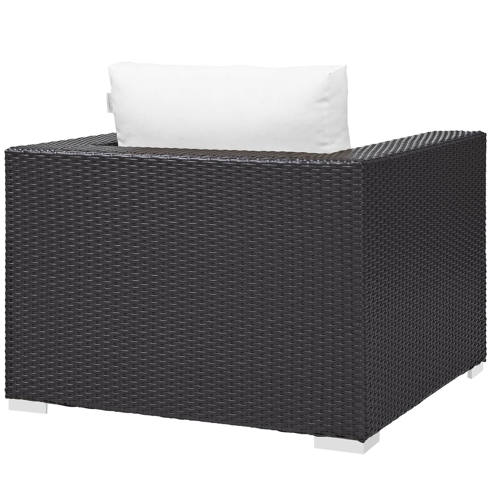 Convene Synthetic Rattan Weave/Fabric Outdoor Patio Armchair