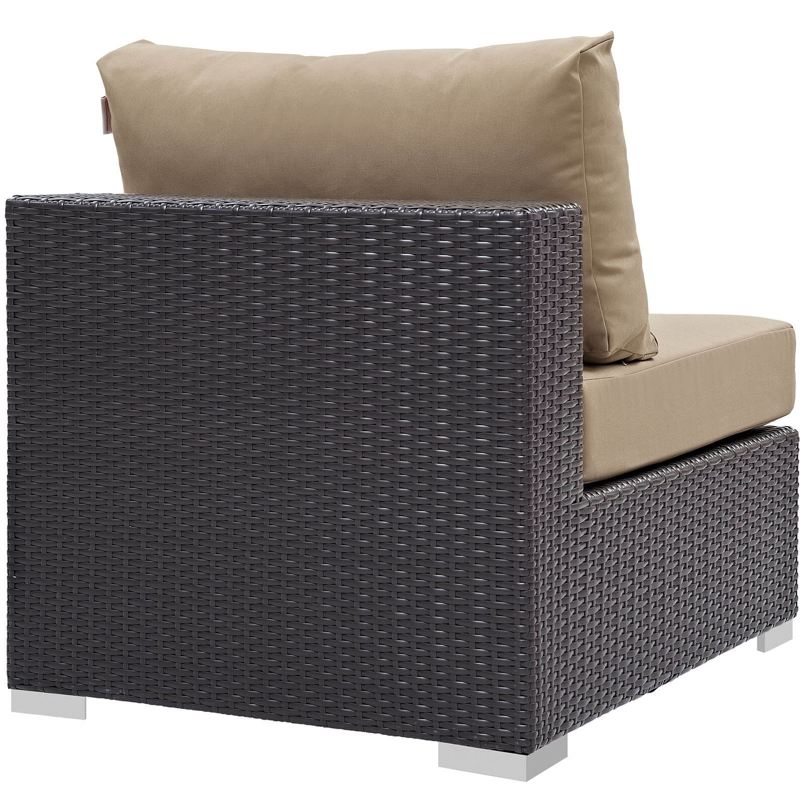 Convene Synthetic Rattan Weave Outdoor Patio Armless Chair