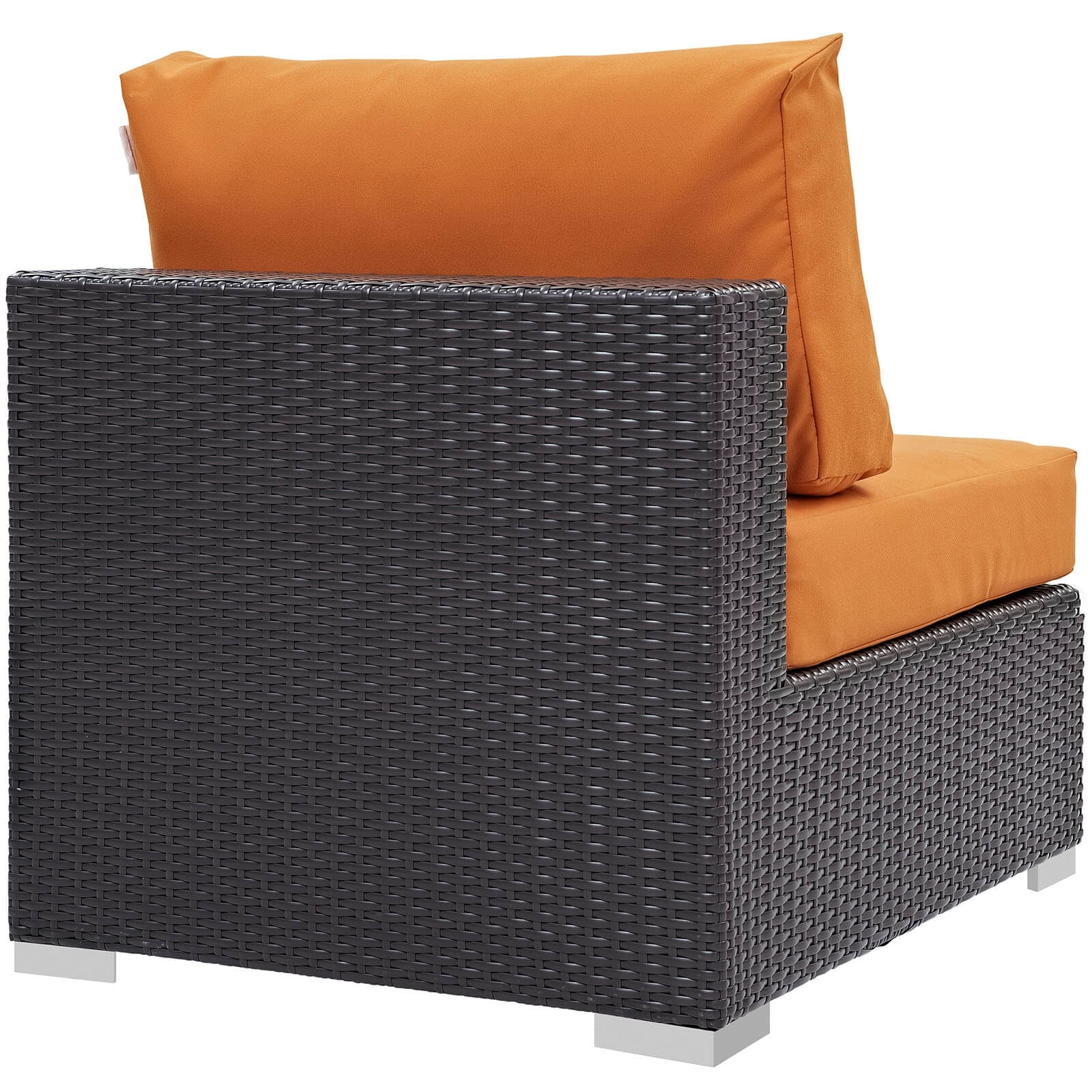 Convene Synthetic Rattan Weave Outdoor Patio Armless Chair