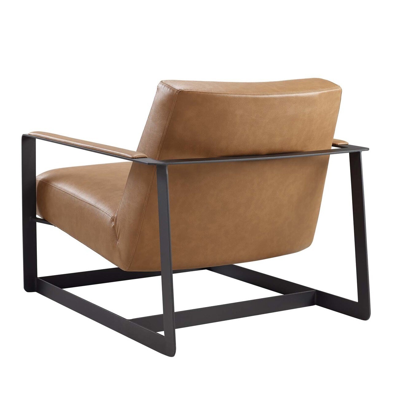Seg Upholstered Vinyl Accent Chair