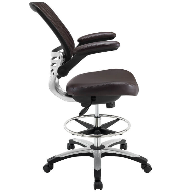 Edge Drafting Chair, Brown  by Modway Furniture