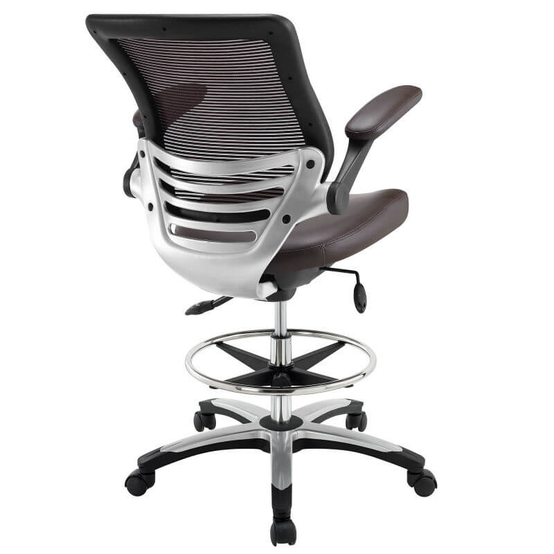 Edge Drafting Chair, Brown  by Modway Furniture