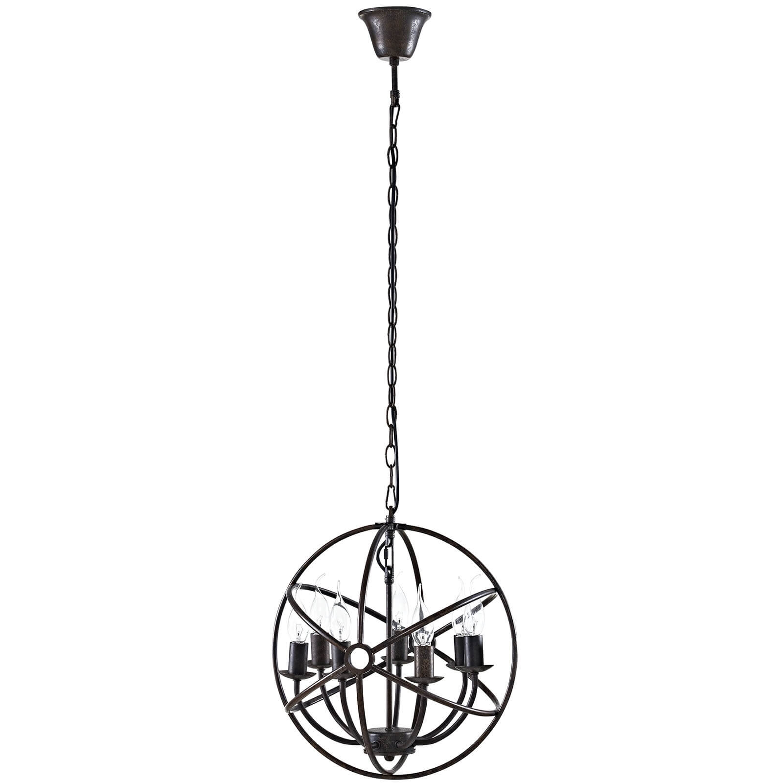 Atom Steel Chandelier