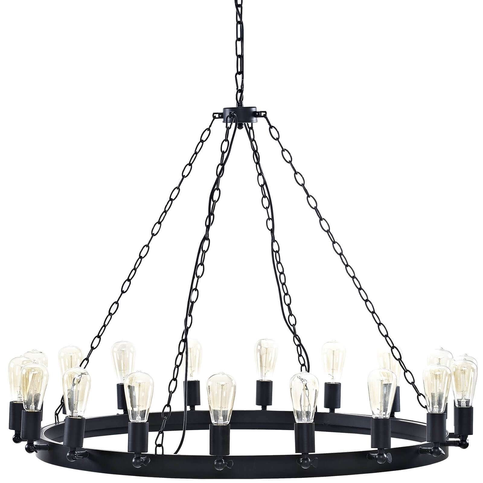 Teleport 43" Steel Chandelier
