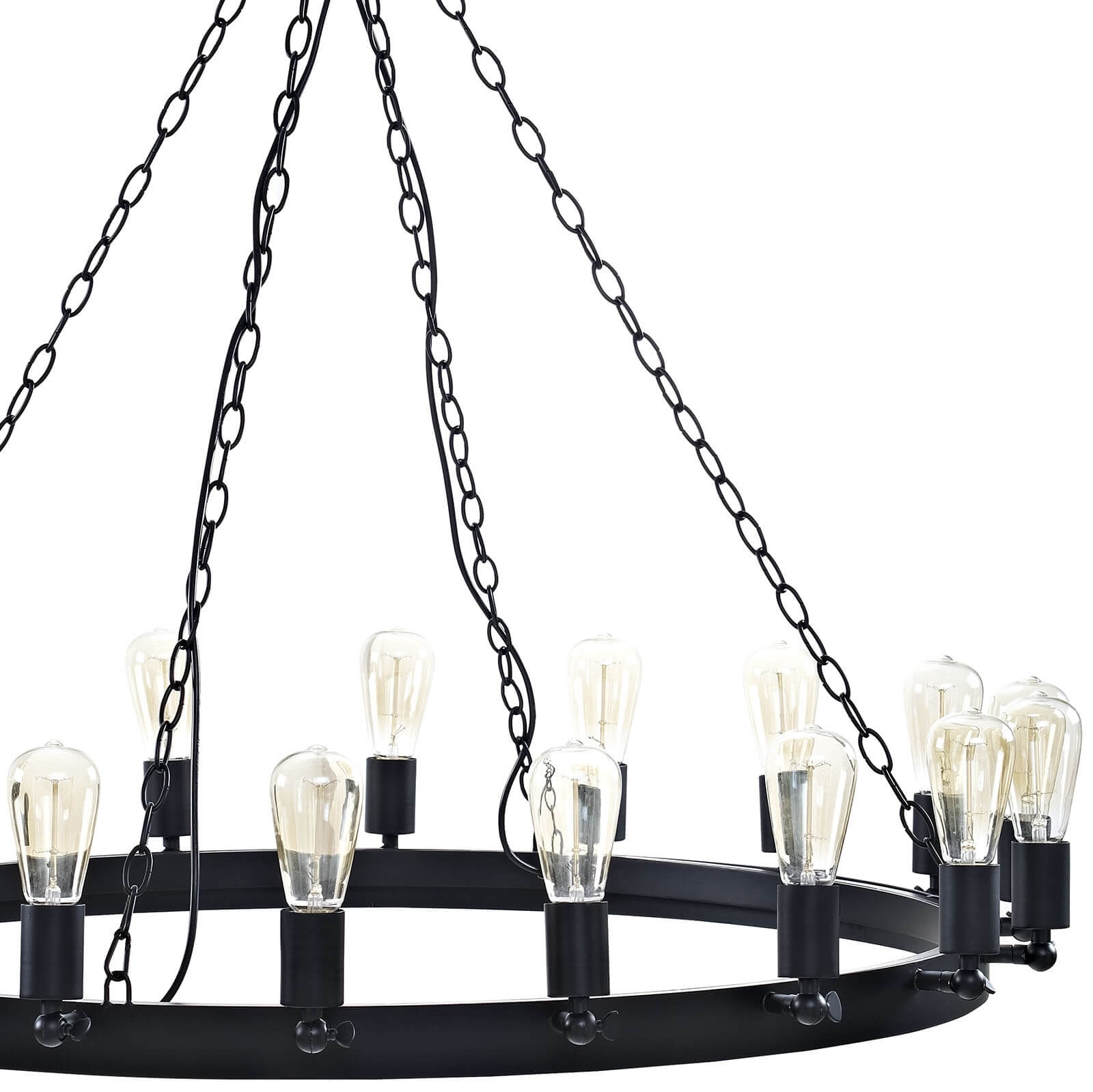 Teleport 43" Steel Chandelier