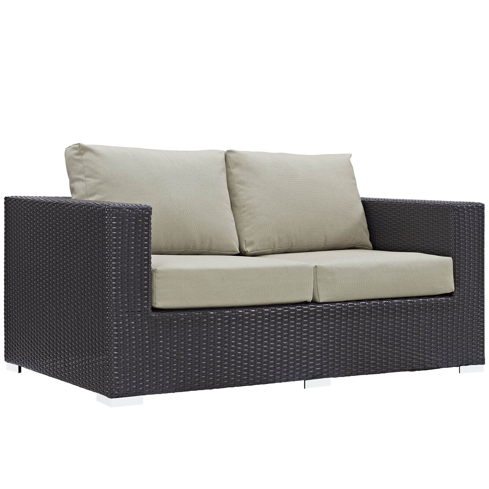 Convene 5-Pc Synthetic Rattan Weave Outdoor Patio Sofa Set