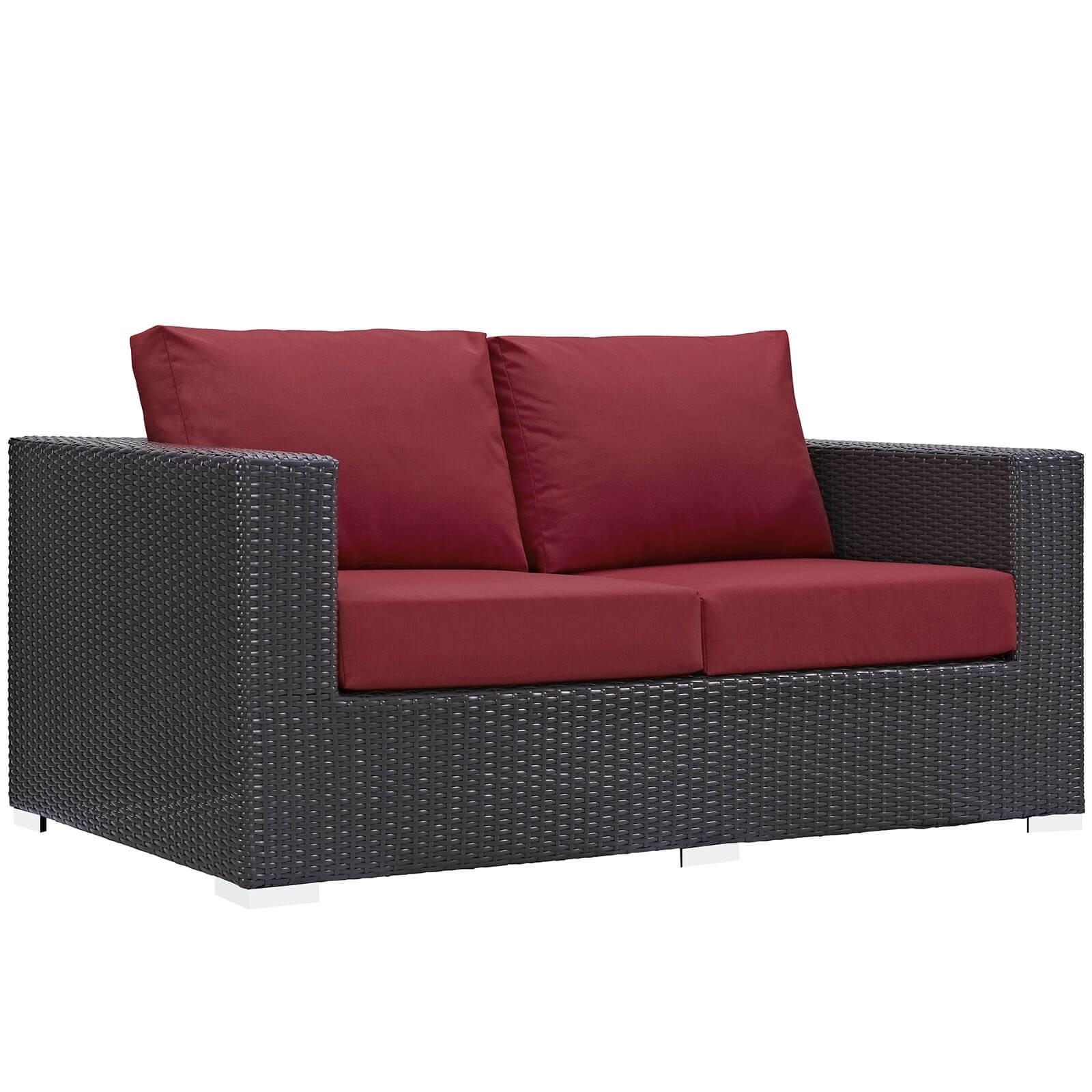Convene 5-Pc Synthetic Rattan Weave Outdoor Patio Sofa Set