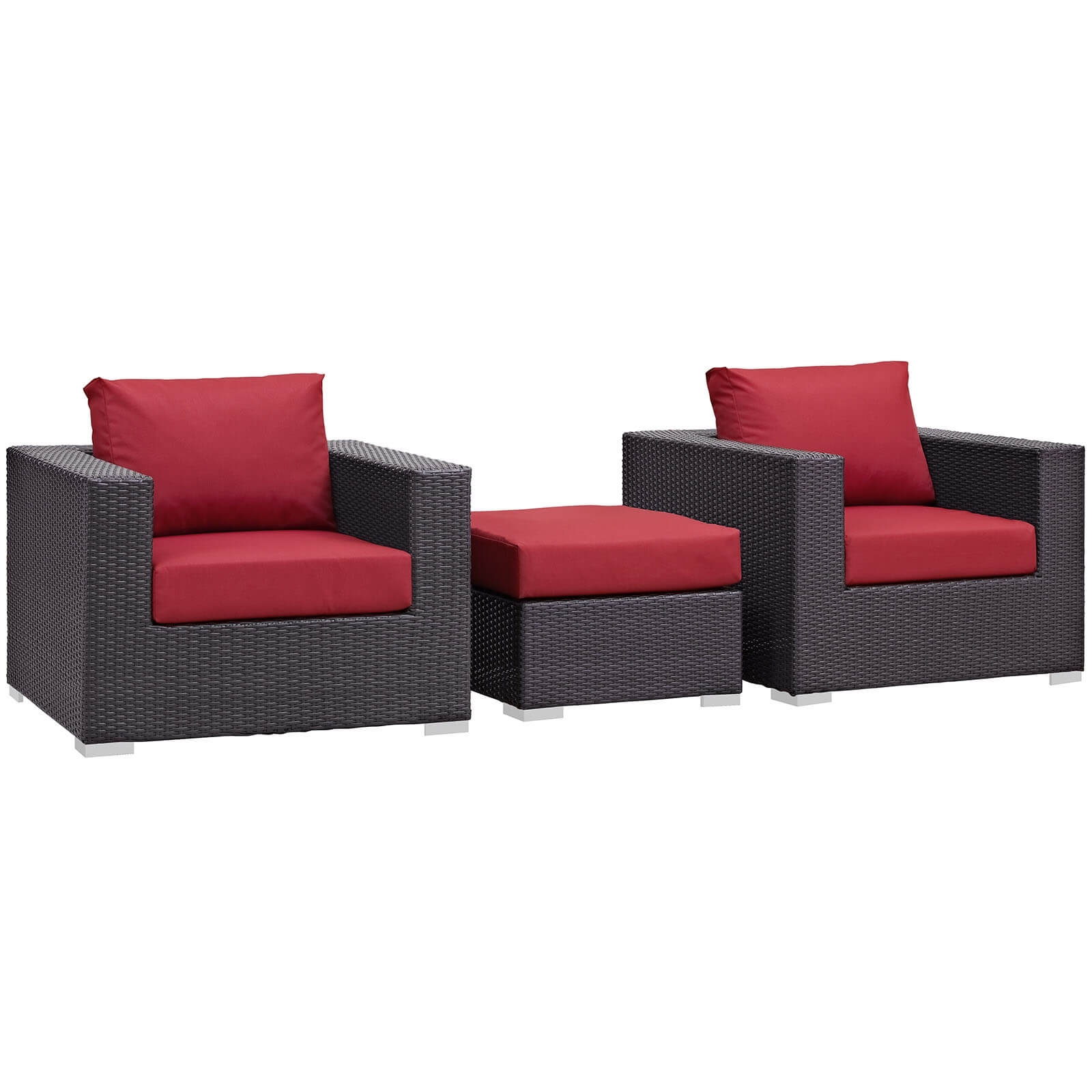Convene 3-Pc Synthetic Rattan Weave Outdoor Patio Sofa Set, Composition 2