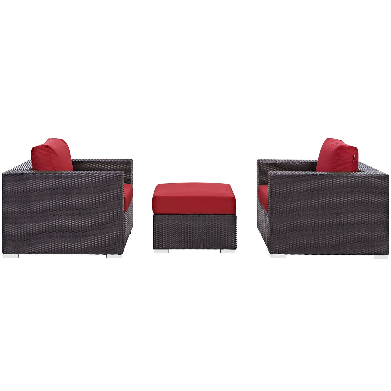 Convene 3-Pc Synthetic Rattan Weave Outdoor Patio Sofa Set, Composition 2