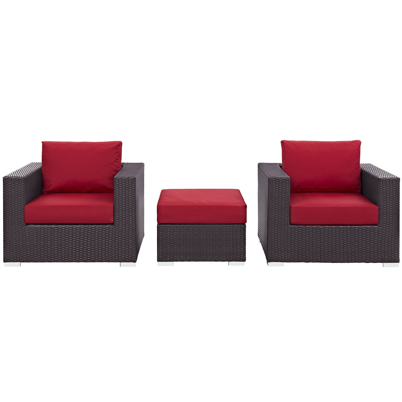 Convene 3-Pc Synthetic Rattan Weave Outdoor Patio Sofa Set, Composition 2