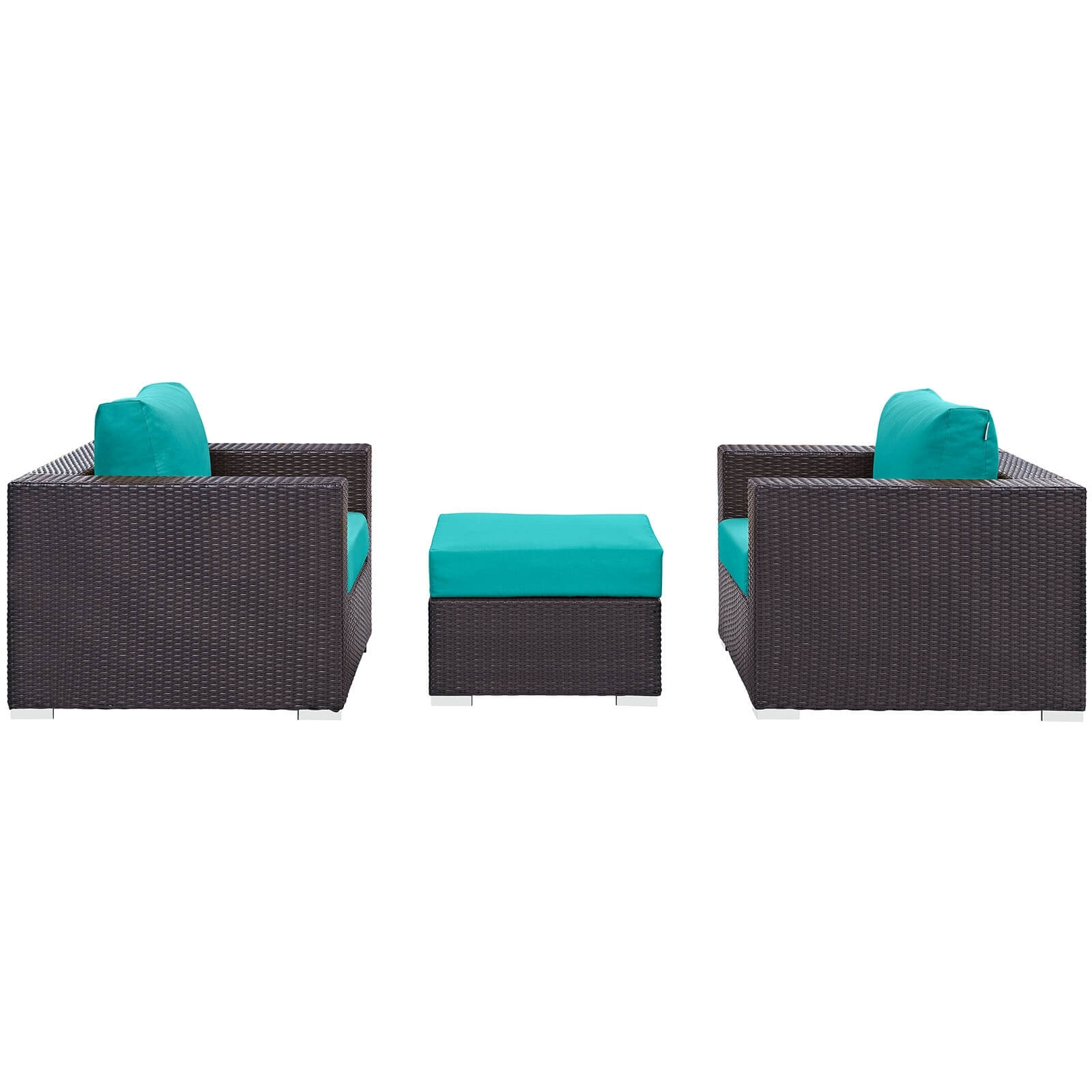 Convene 3-Pc Synthetic Rattan Weave Outdoor Patio Sofa Set, Composition 2