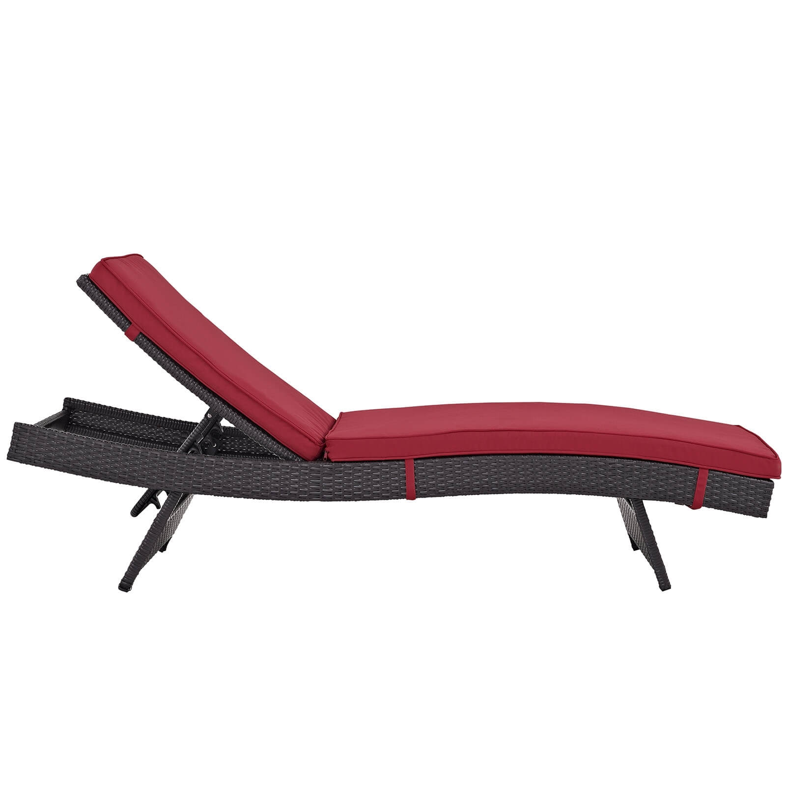 Convene Synthetic Rattan Weave Outdoor Patio Chaise