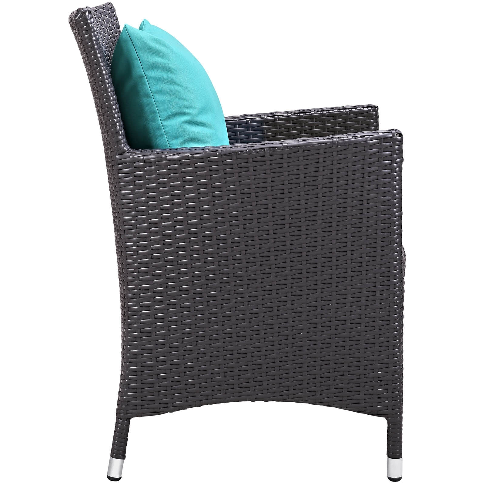Convene 4-Pc Synthetic Rattan Weave Outdoor Patio Dining Set