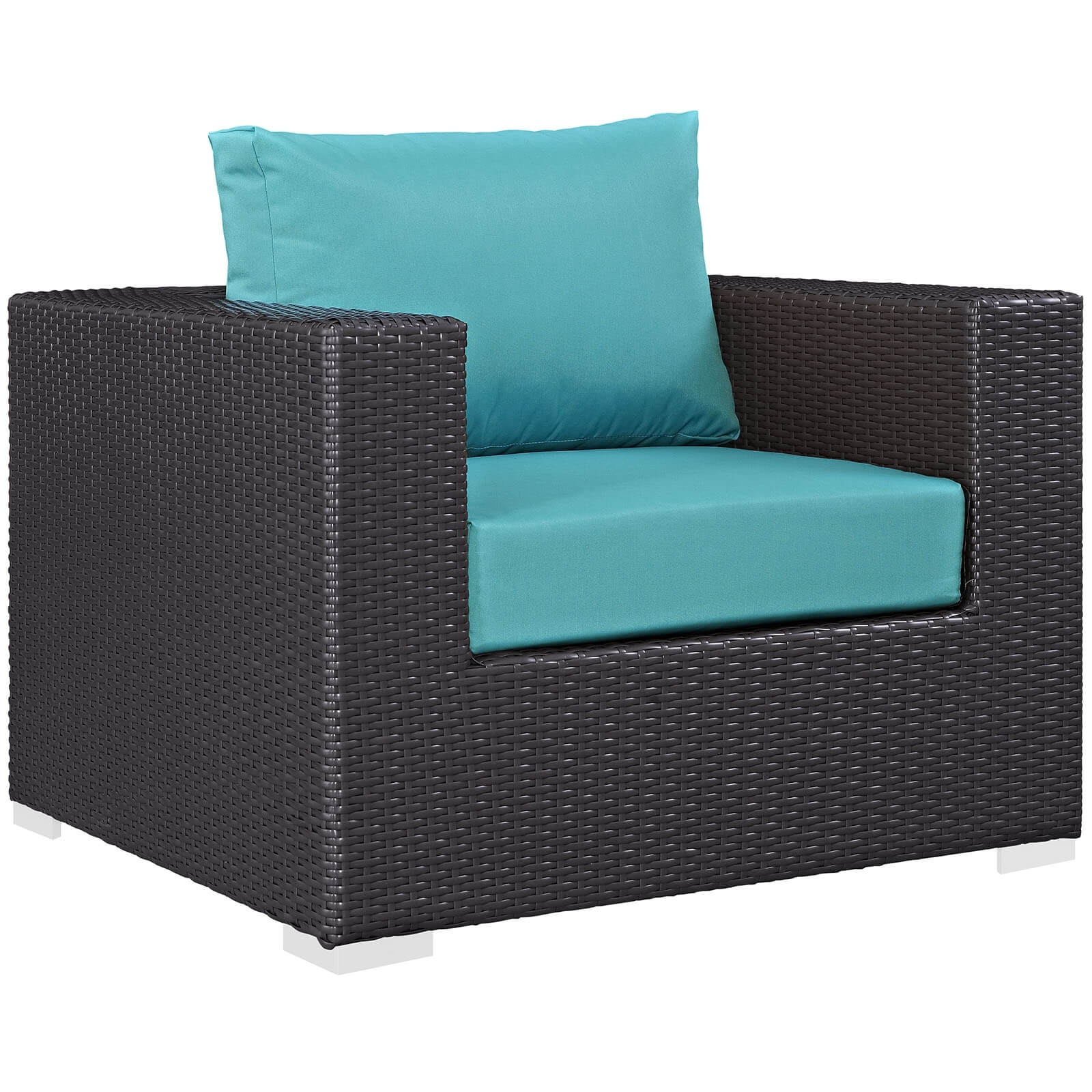 Convene 4-Pc Synthetic Rattan Weave Outdoor Patio Sectional Set