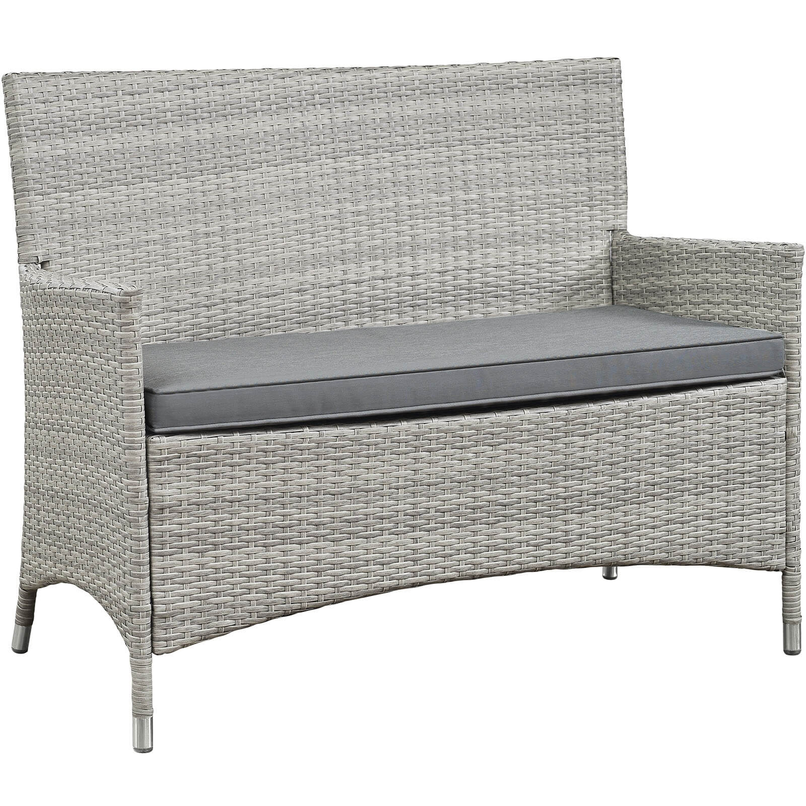 Bridge 4-Pc Synthetic Rattan Weave Outdoor Patio Conversation Set