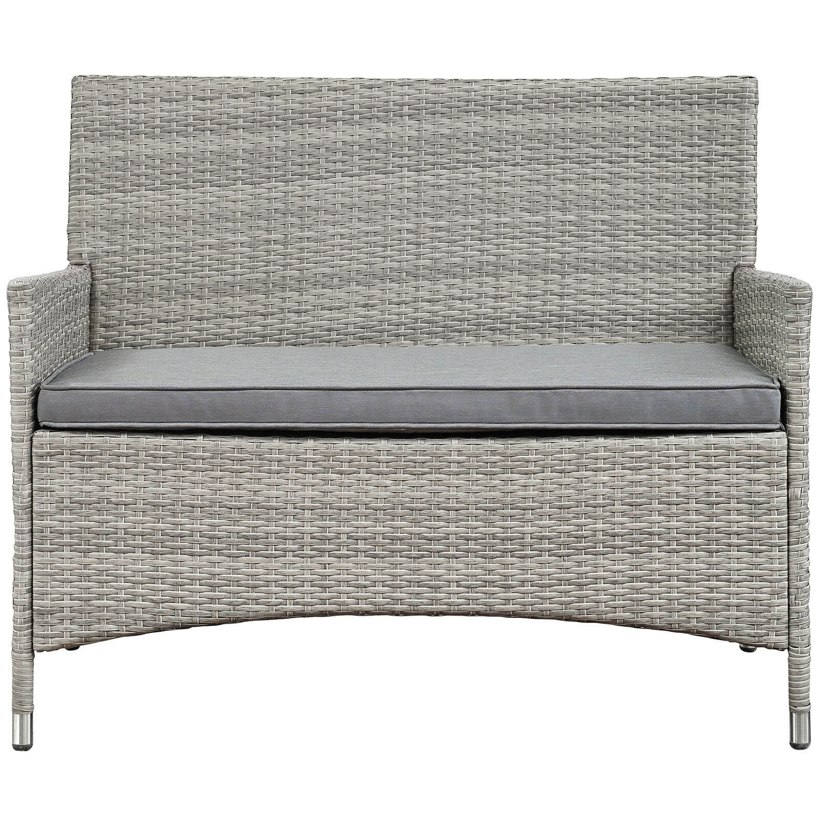 Bridge 4-Pc Synthetic Rattan Weave Outdoor Patio Conversation Set