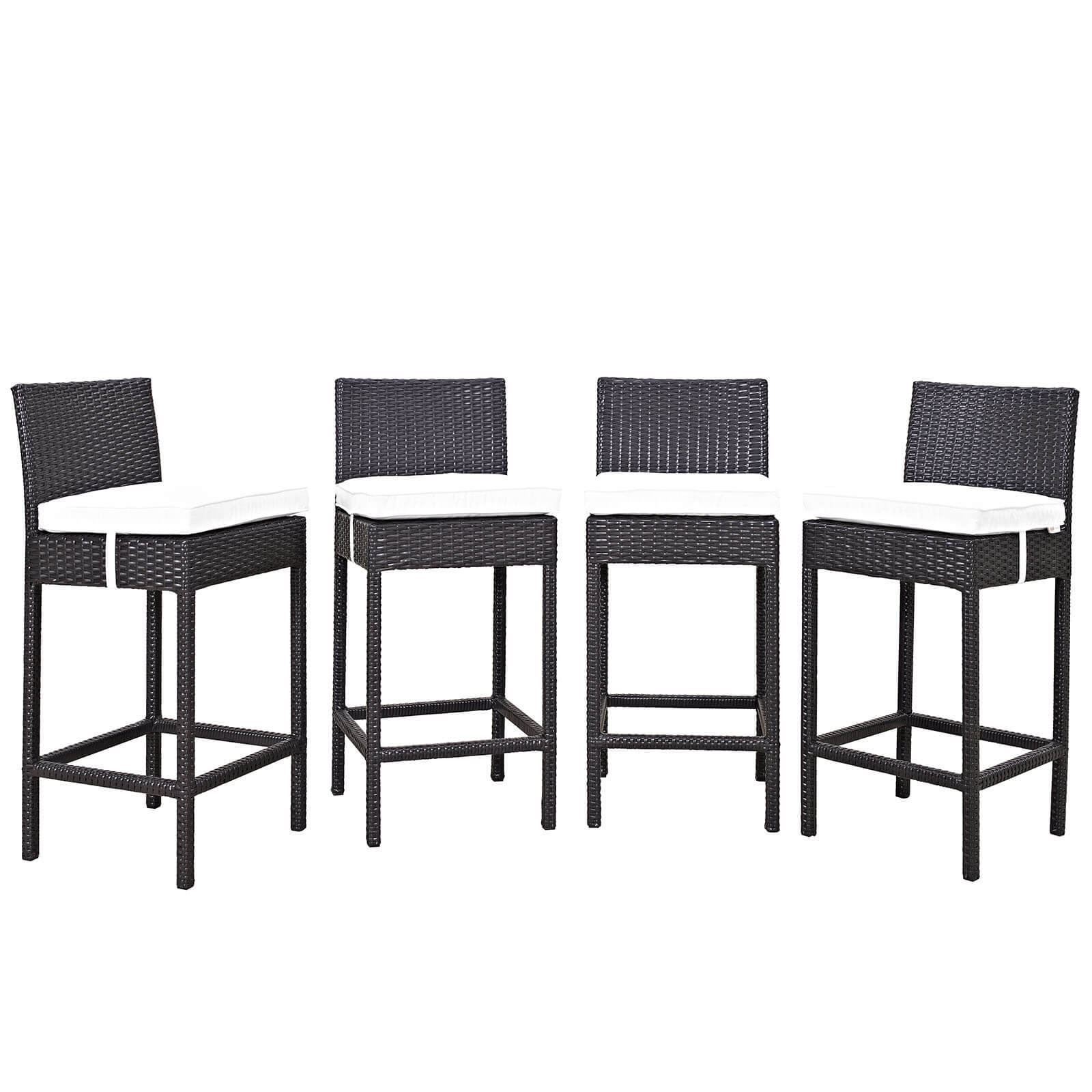 Convene 4-Pc Synthetic Rattan Weave Outdoor Patio Pub Set