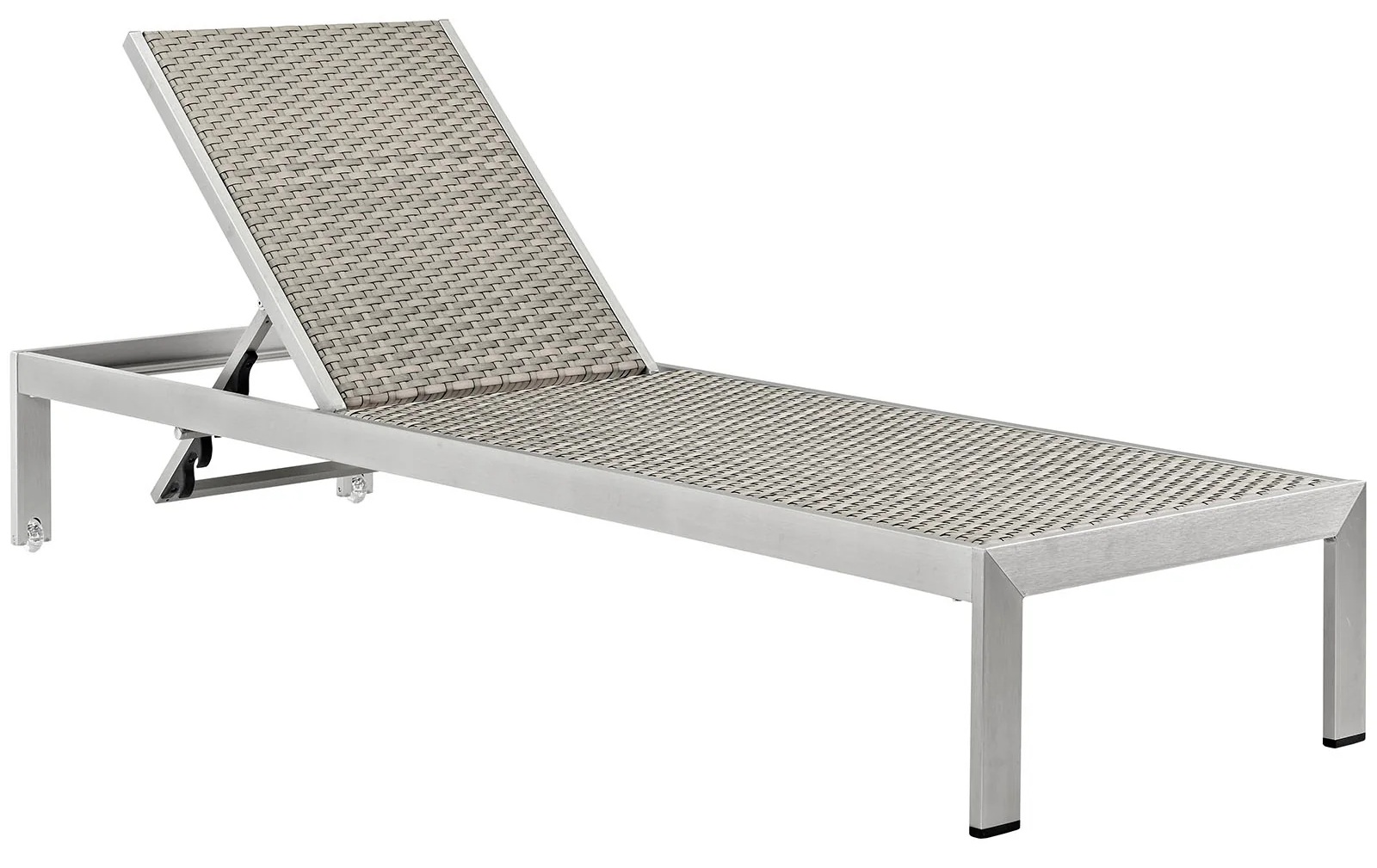 Shore Outdoor Patio Aluminum Rattan Chaise