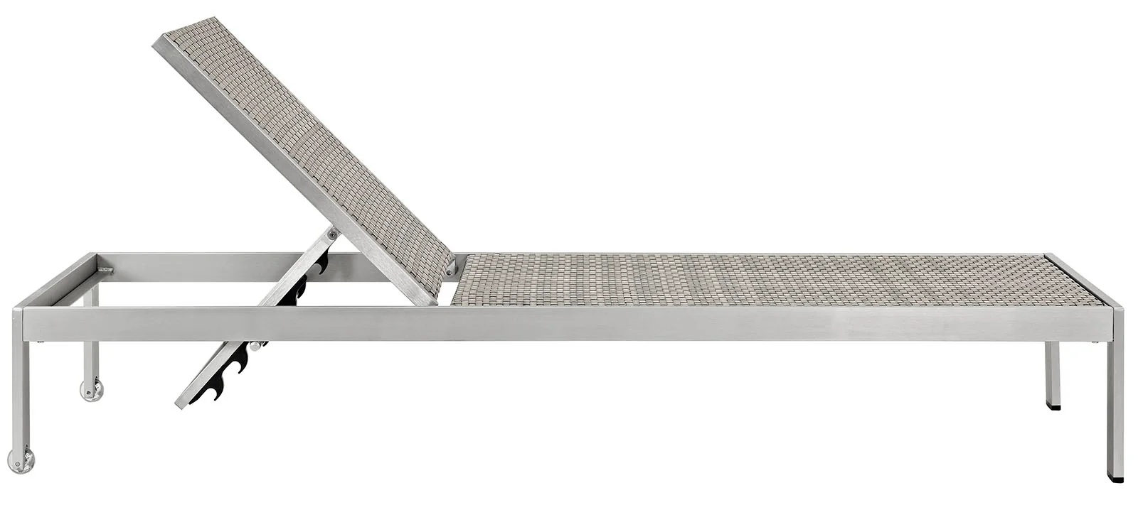 Shore Outdoor Patio Aluminum Rattan Chaise